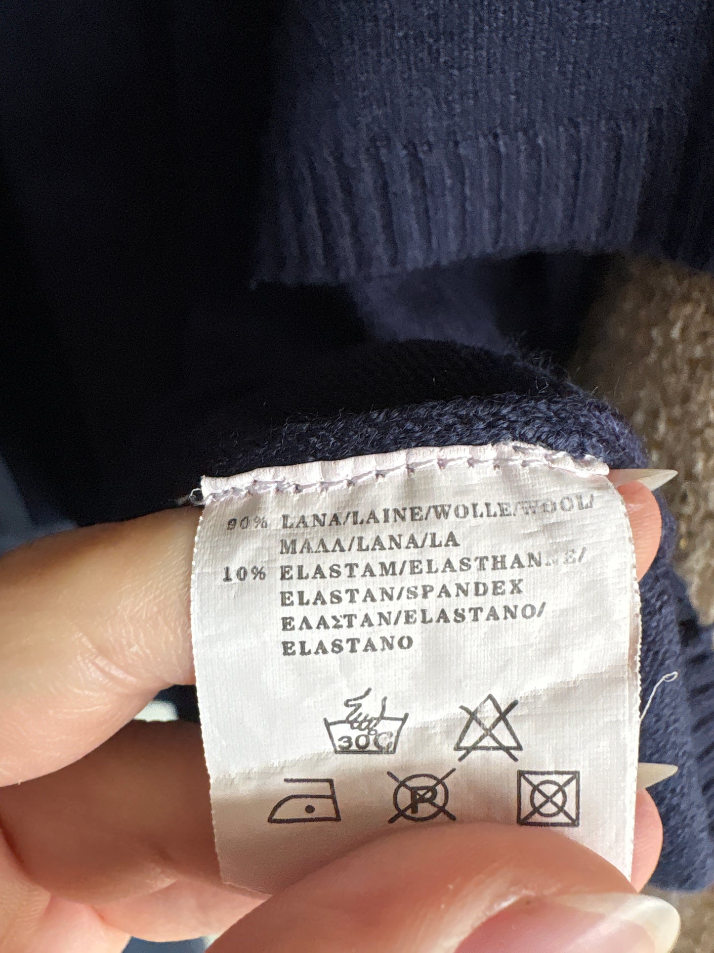 Top ultra confort din lana merino extrafina de gramaj mare cu elastan