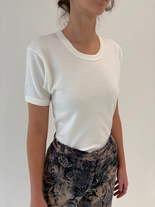 Top premium italian cu interior din bumbac și exterior din mix de lana