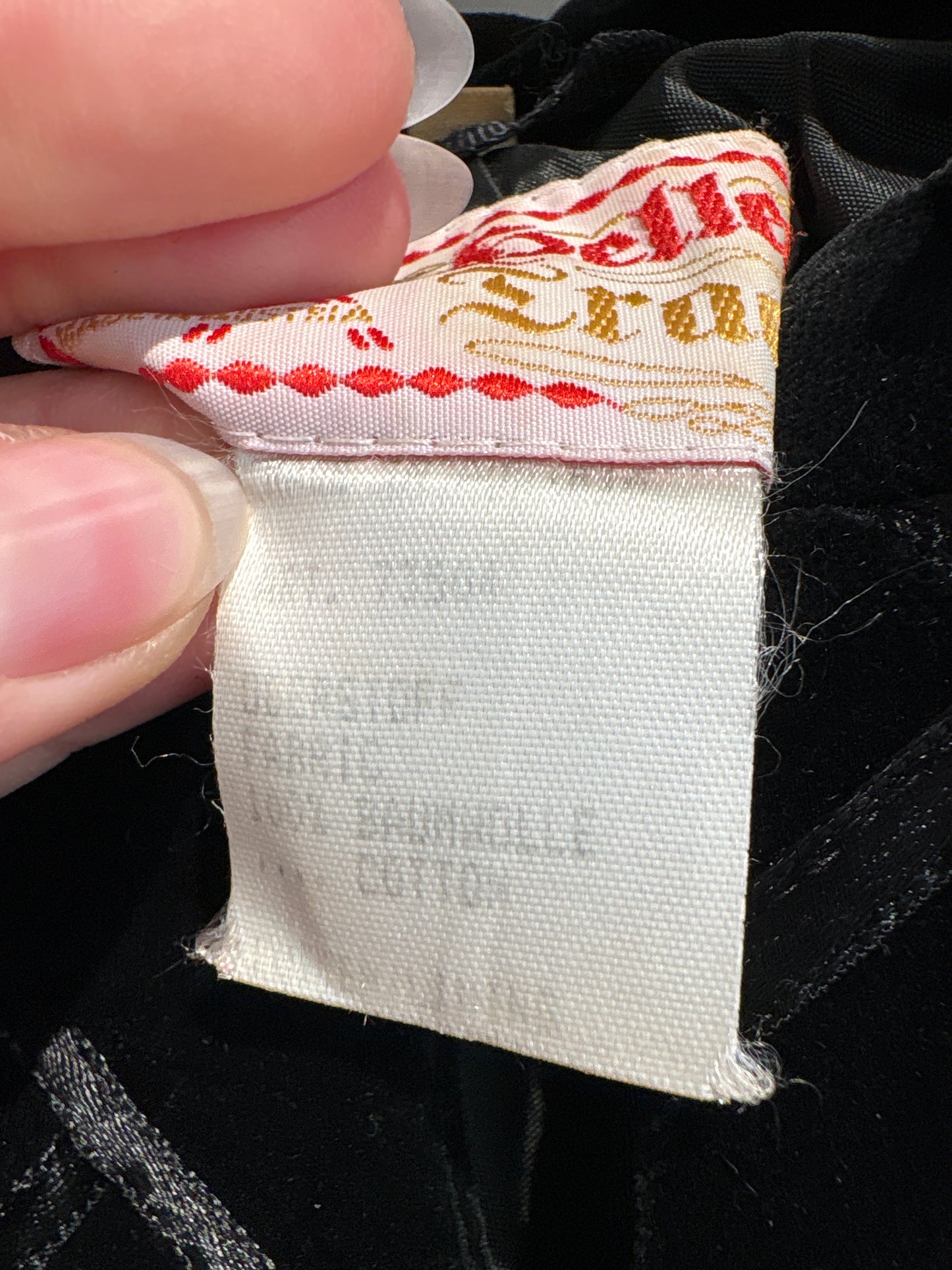 Sacou vintage din catifea neagră cu lucrătură elaborată super cambrat