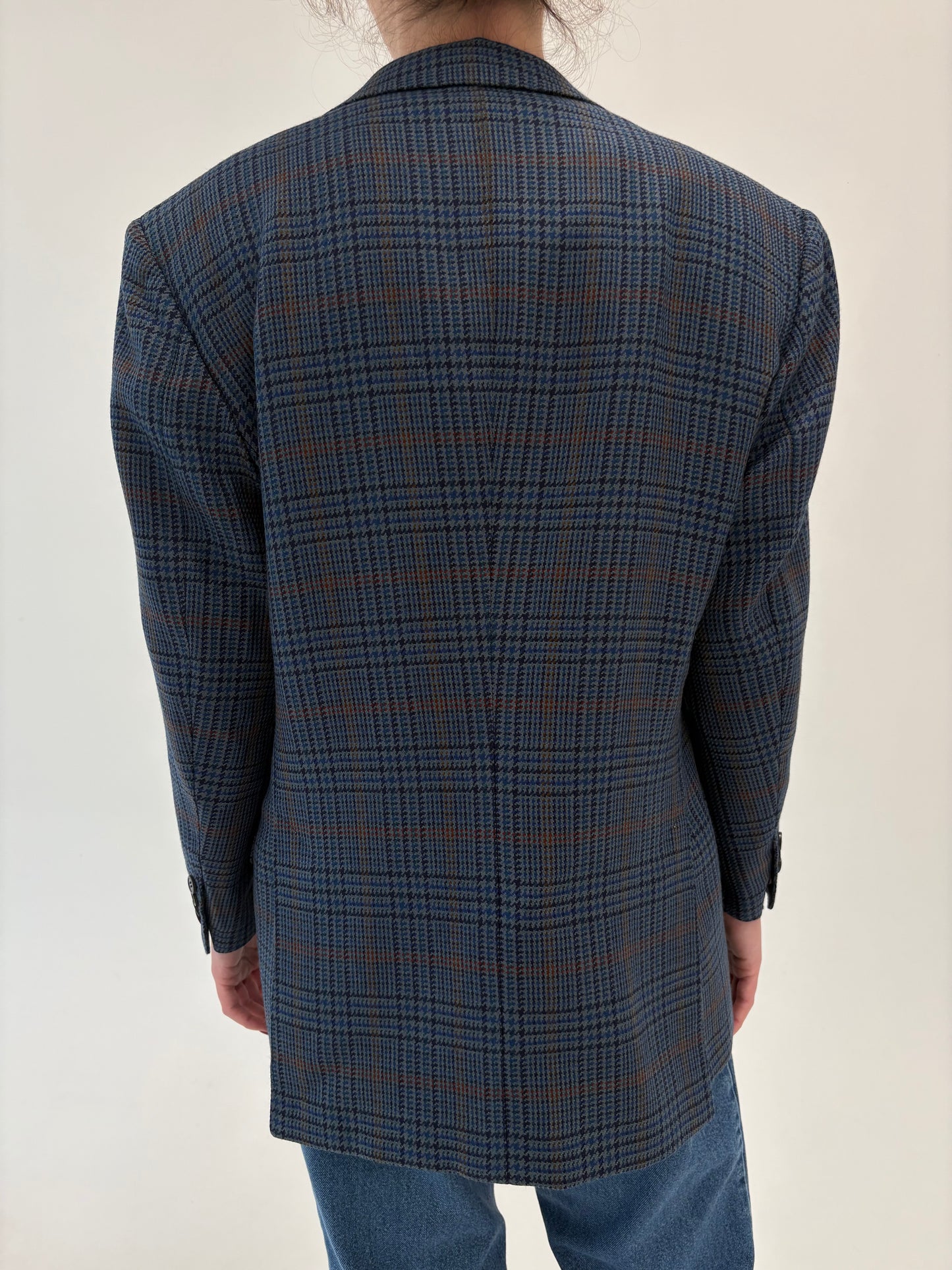 Sacou ultra luxury italian atelier Alta Moda din tweed excepțional de lana