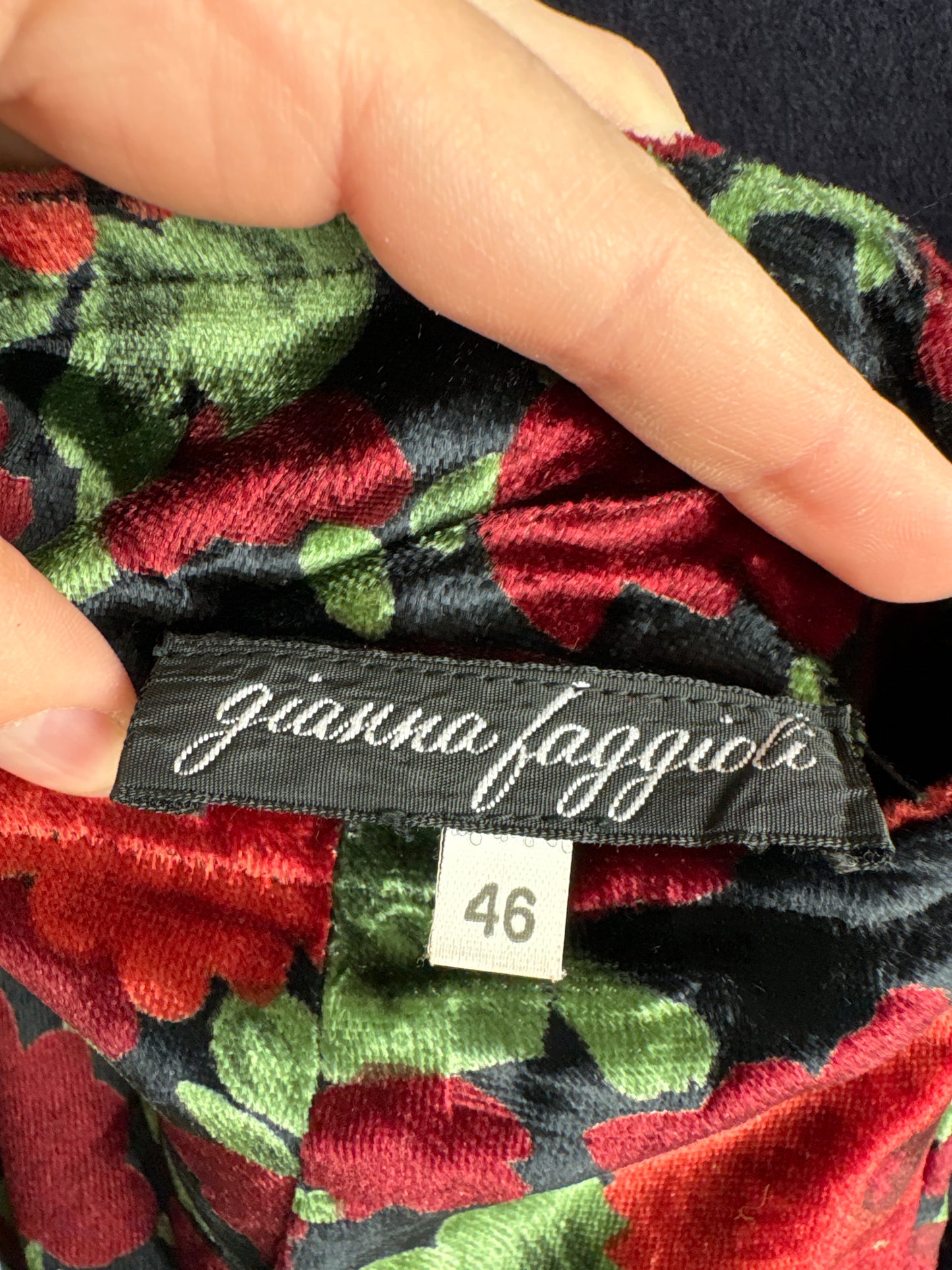 Fustă maxi din catifea excepțională cu mătase naturală și talie ultra înaltă