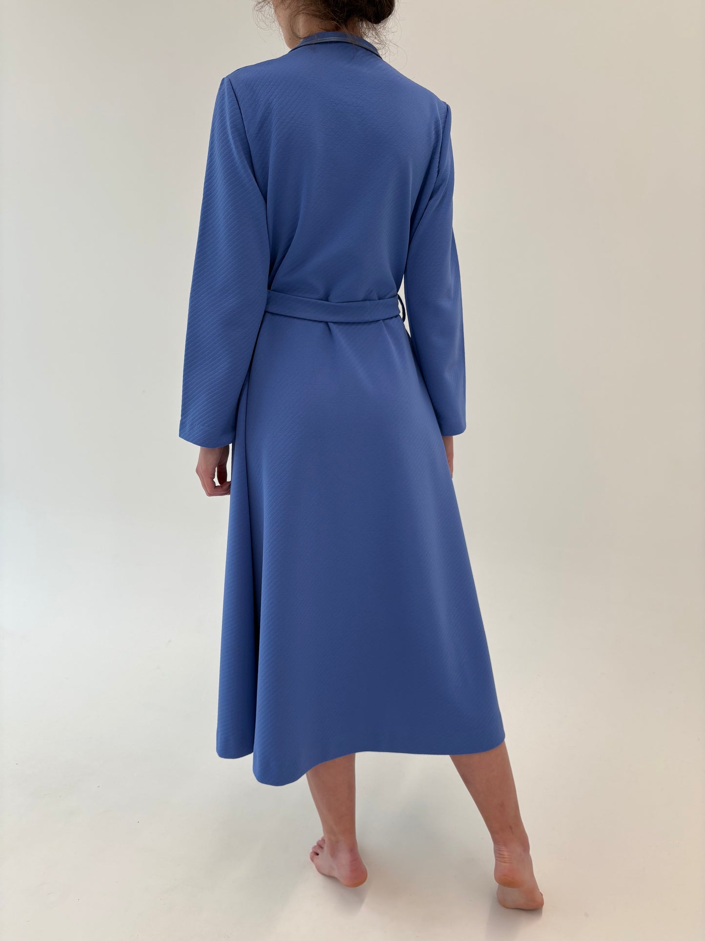 Halat vintage premium italian albastru ciel