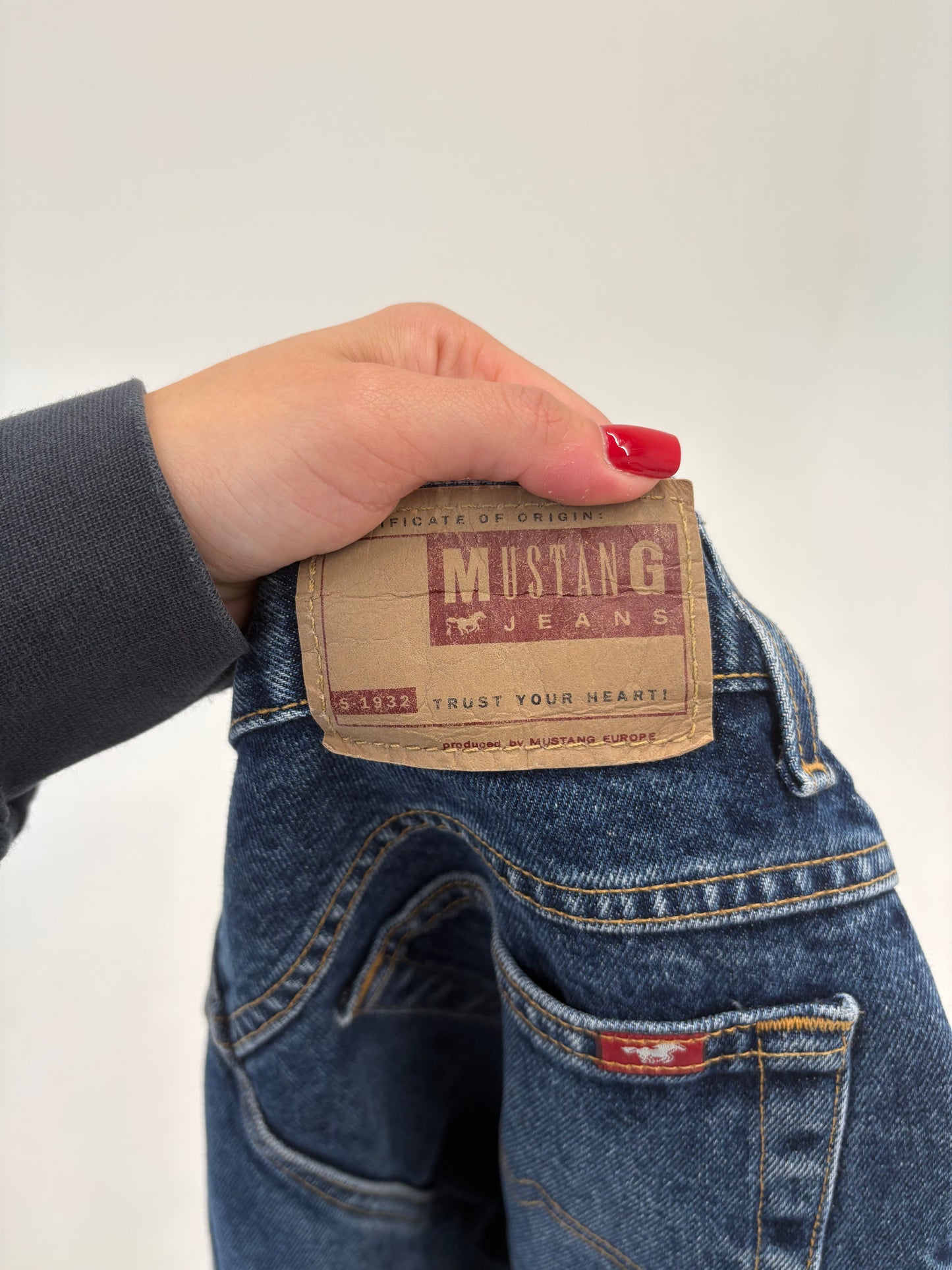 Jeans premium straight leg classic wash