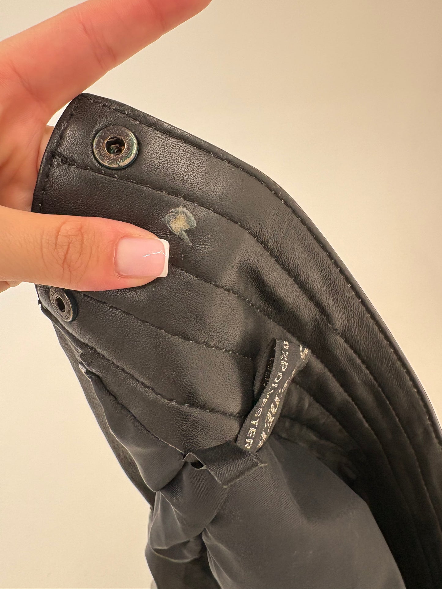 Fustă din piele naturală super amplă cu talie ultra înaltă marcată