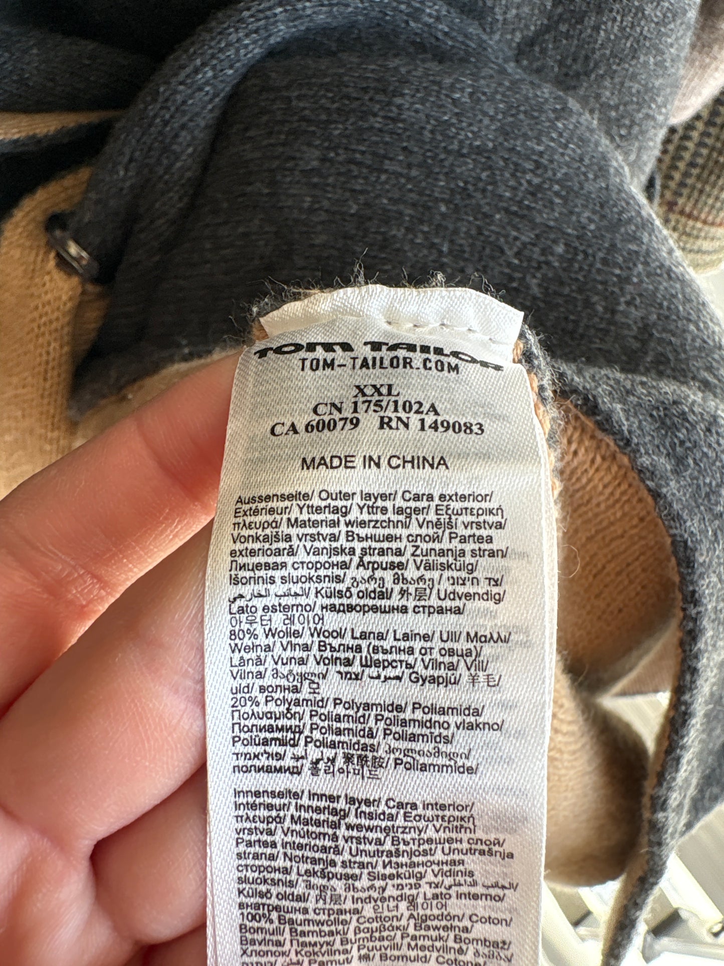 Pardesiu ultra confort din trvoit camel și gri 80% lana extrafina de gramaj mare