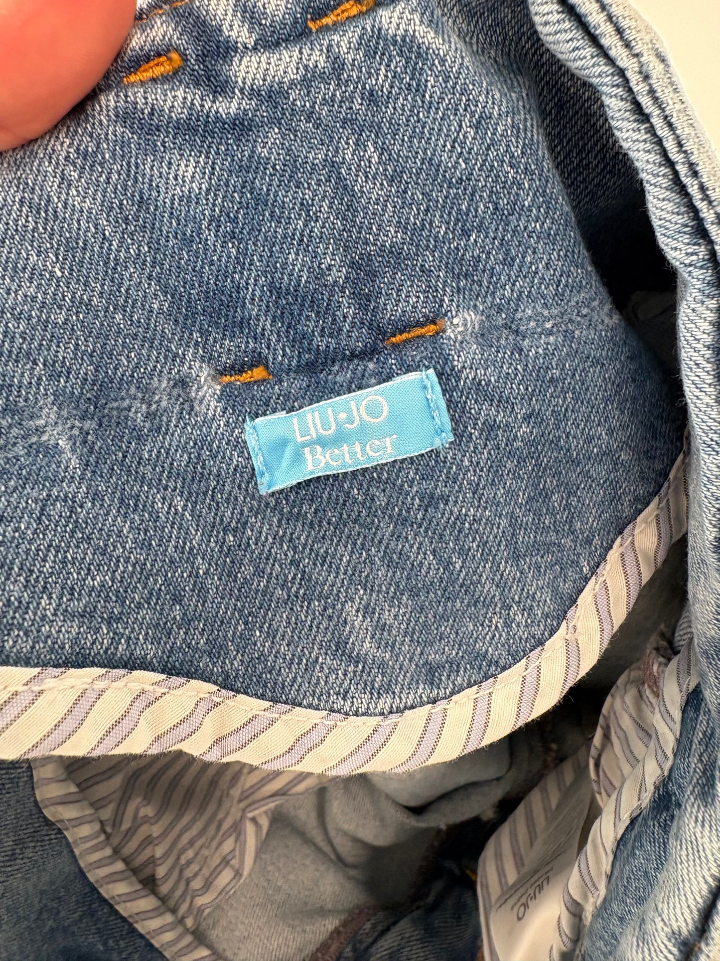 Jeans vintage petite uitra modelator cu talie înaltă de brand premium Liu&Jo