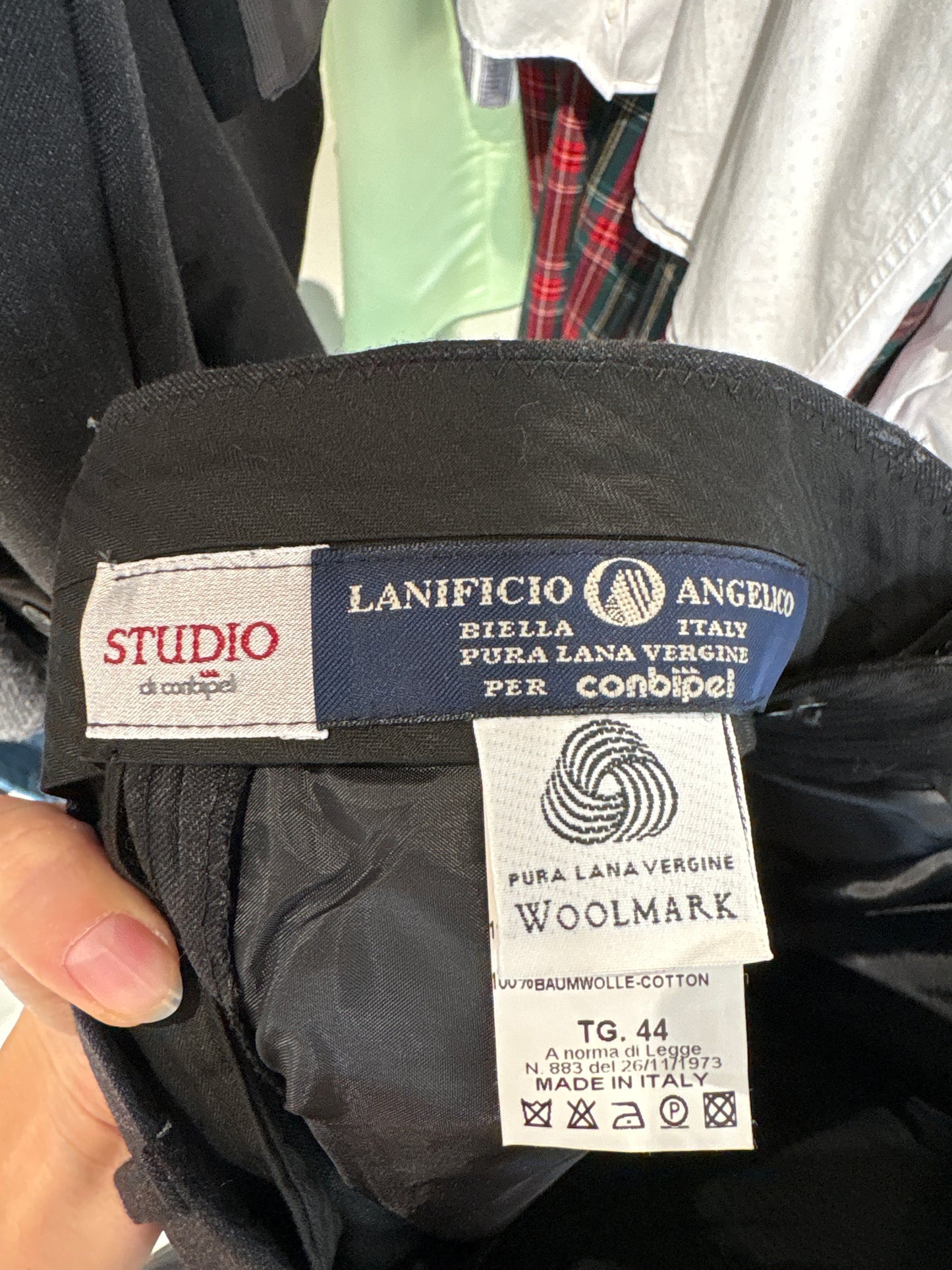 Costum italian charcoal gray din 3 piese și lana extrafina