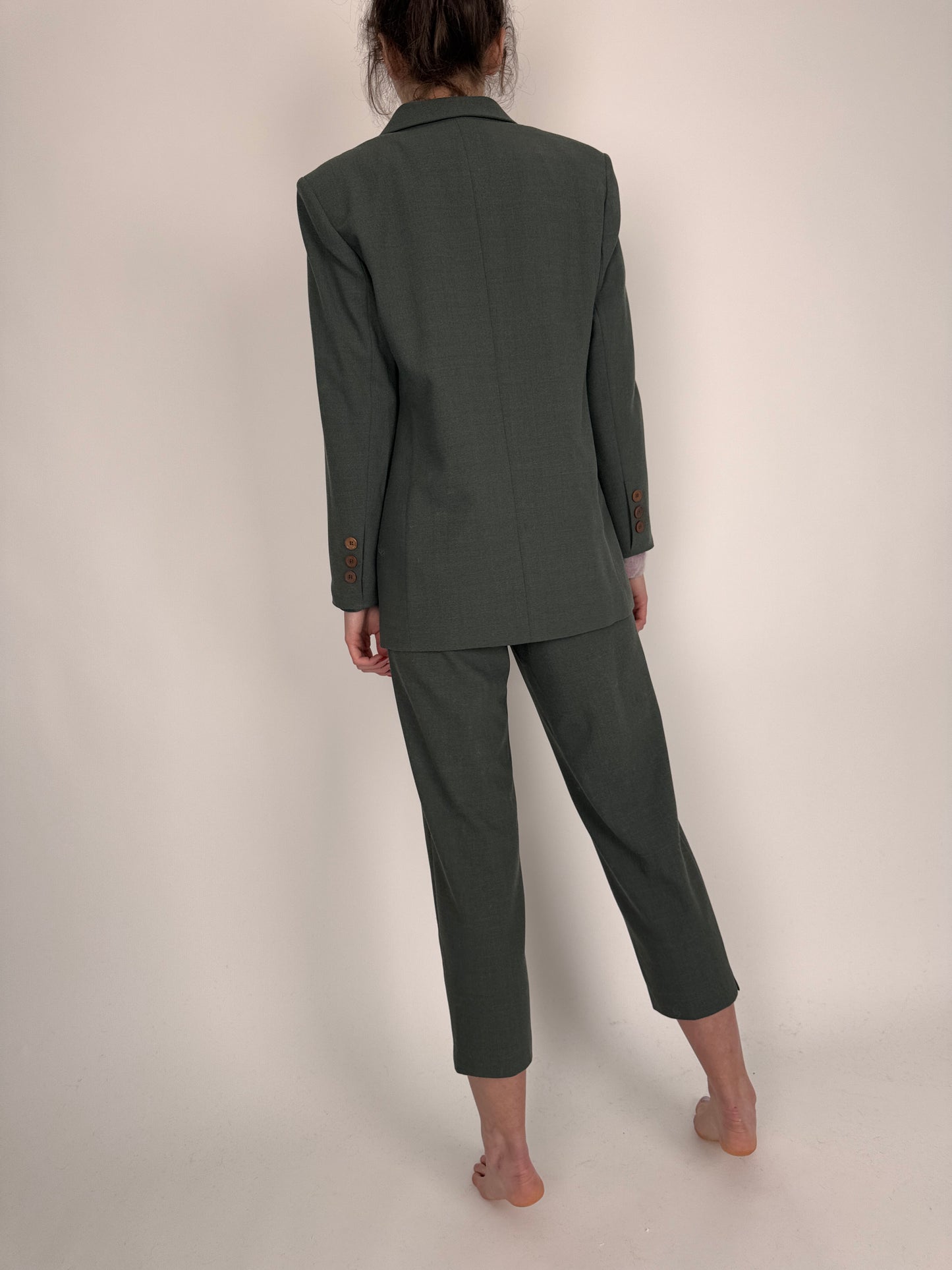 Costum vintage premium Delmod din lana extrafina strech