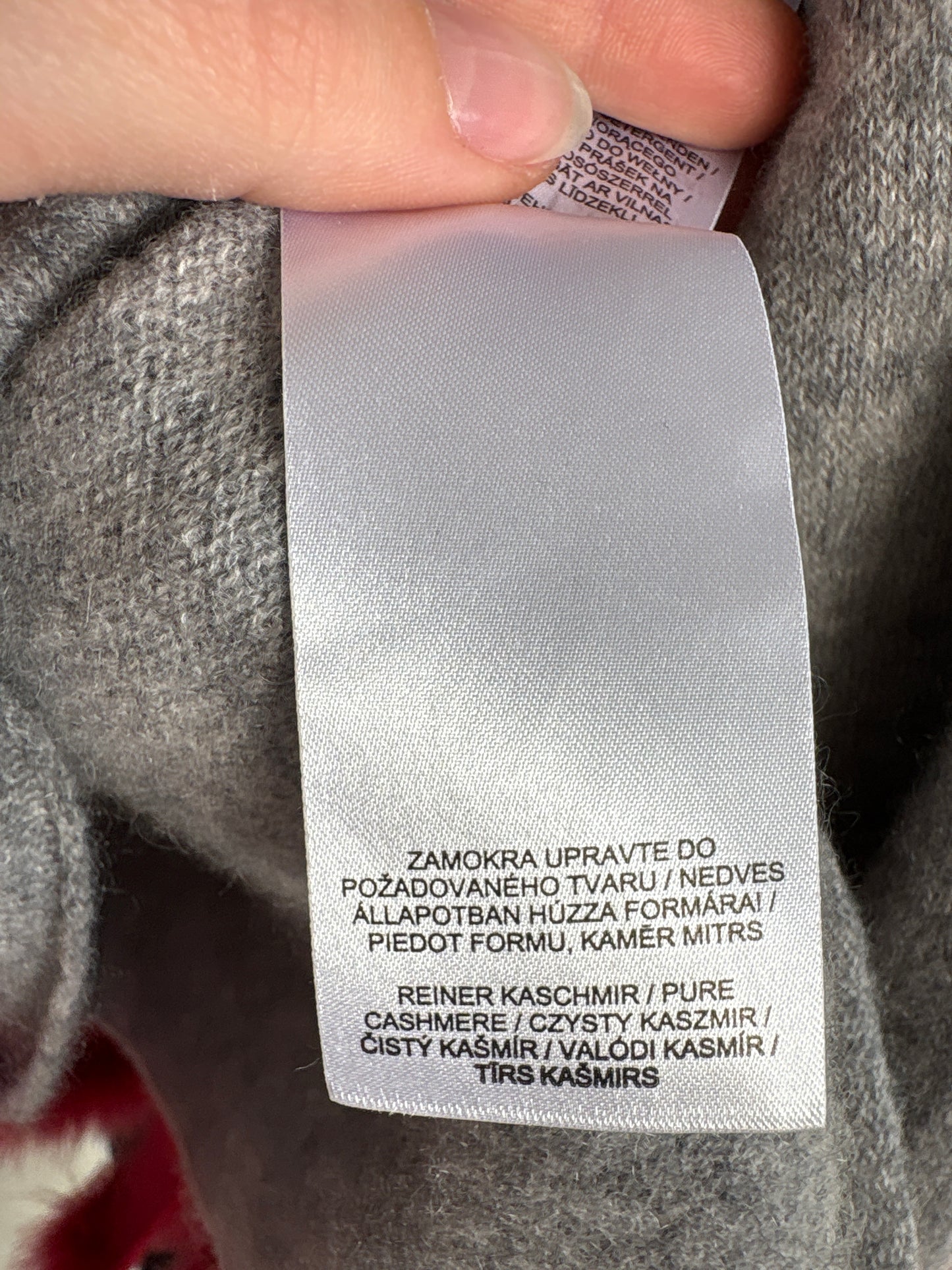 Pulover de cașmir multiply silver gray