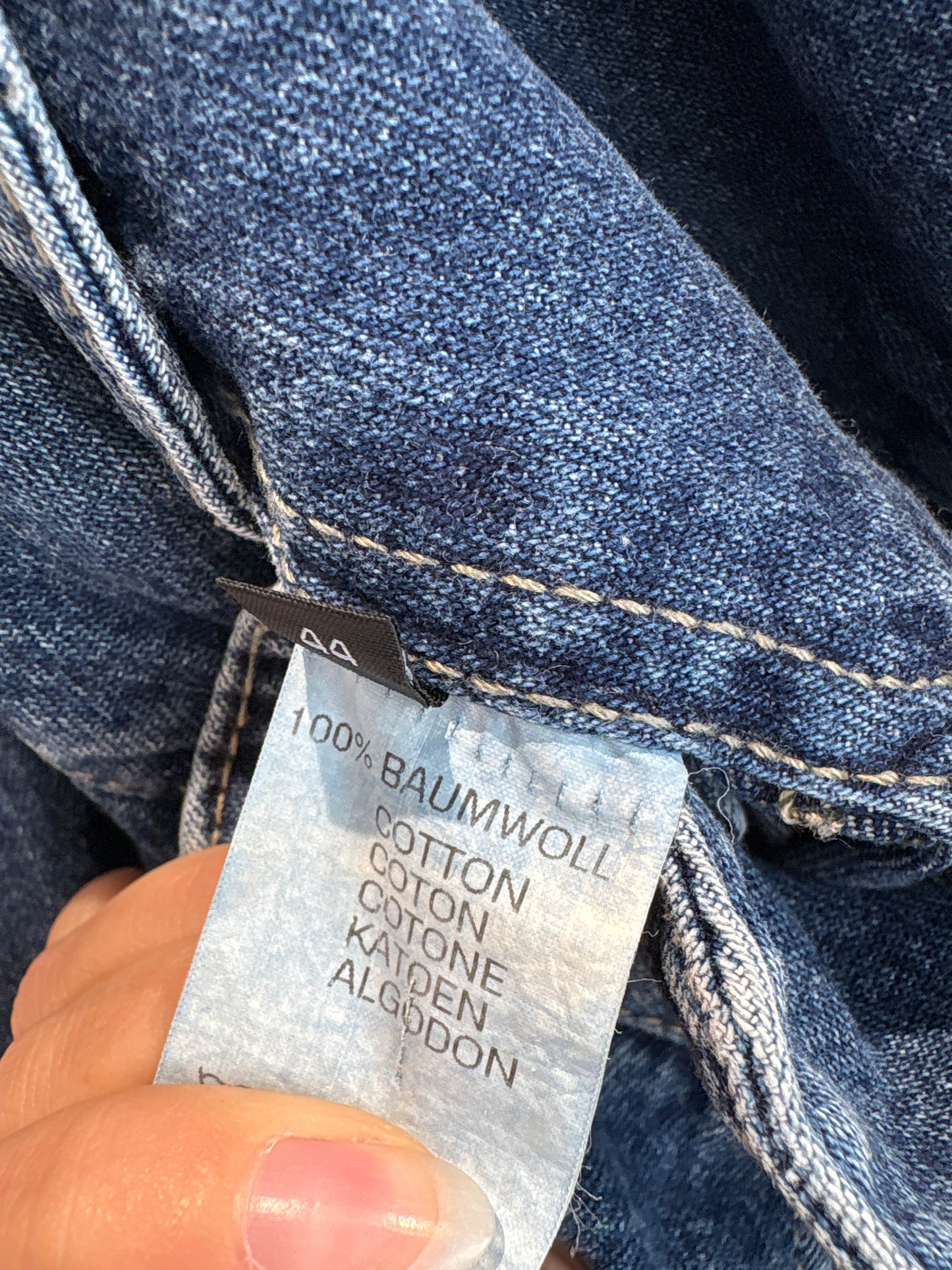 Jeans old vintage Barrel anii 80 cu talie ultra înaltă