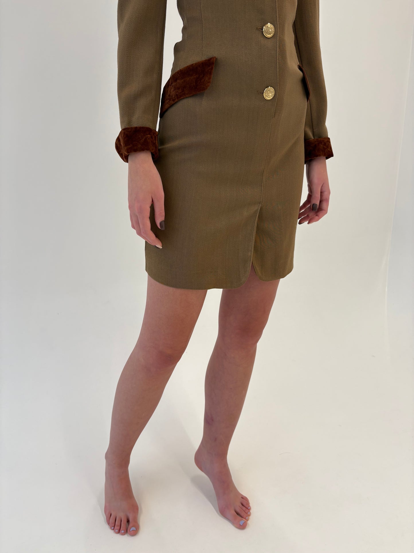 Rochie Old vintage anii 60 din worsted wool