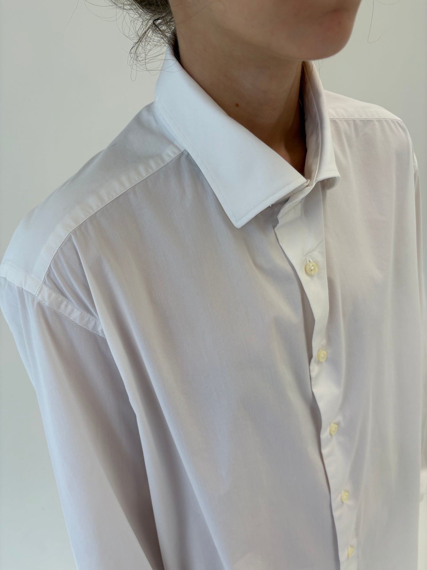 Cămașa premium italiană din poplin de bumbac