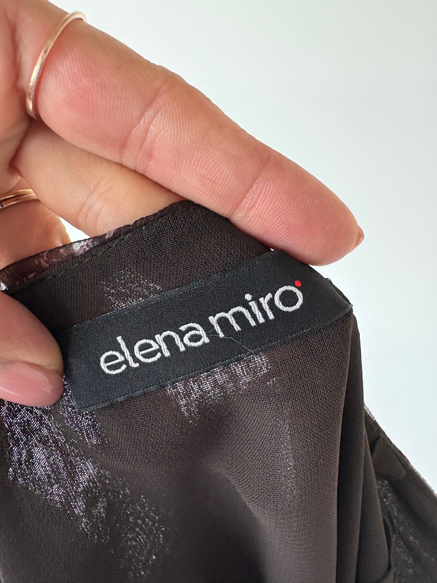 Fustă luxury de brand plus size Elena Miro din mătase naturală