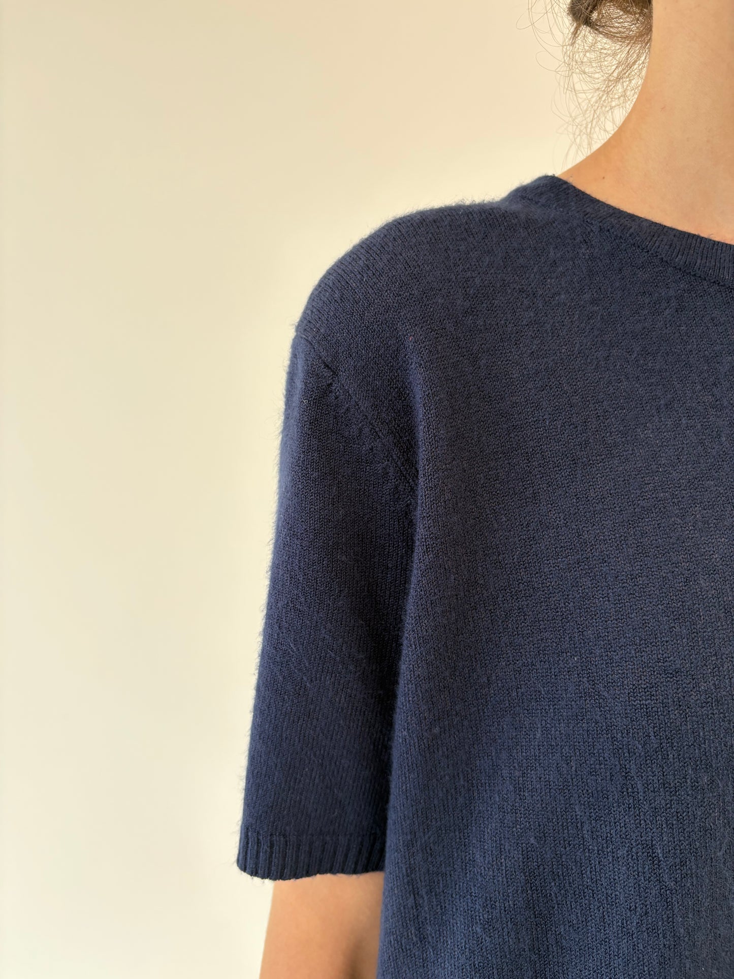 Top ultra confort din lana merino extrafina de gramaj mare cu elastan