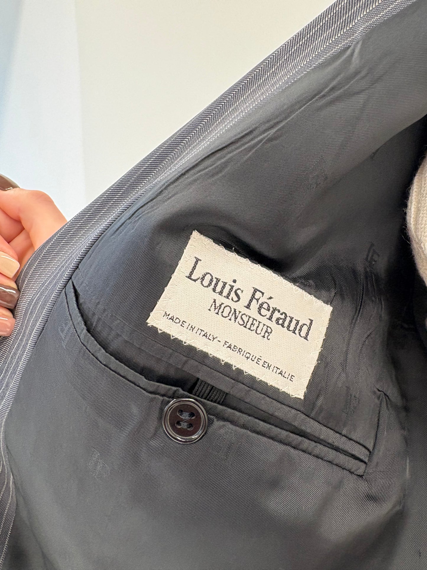 Sacou de brand luxury vintage Louis Feraud cu închidere dublă