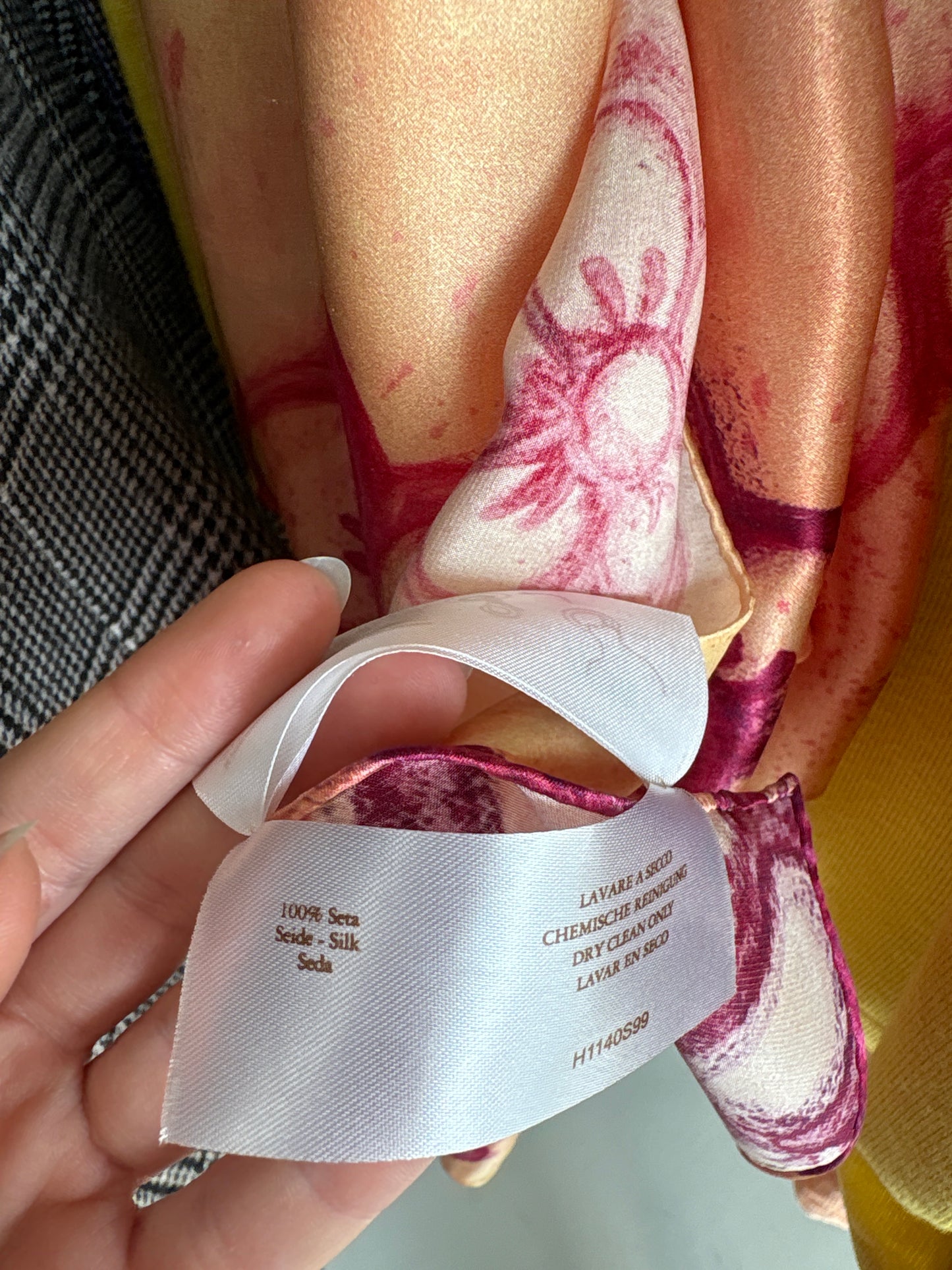 Eșarfă XL din mătase naturală