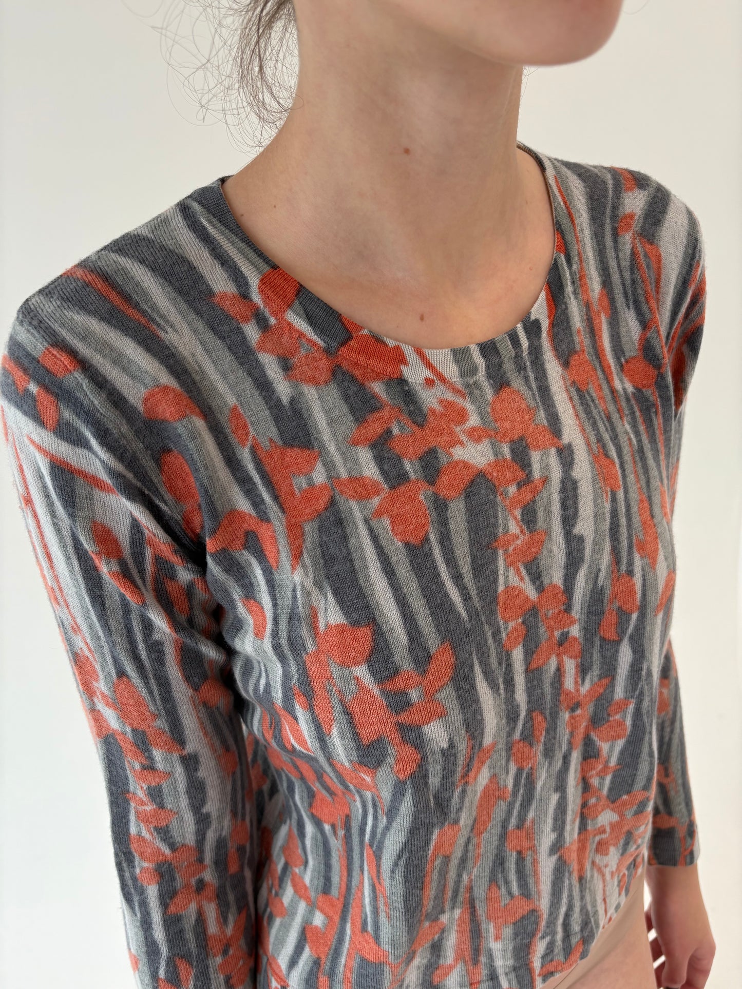 Pulover italian din lana merino extrafina de gramaj mare