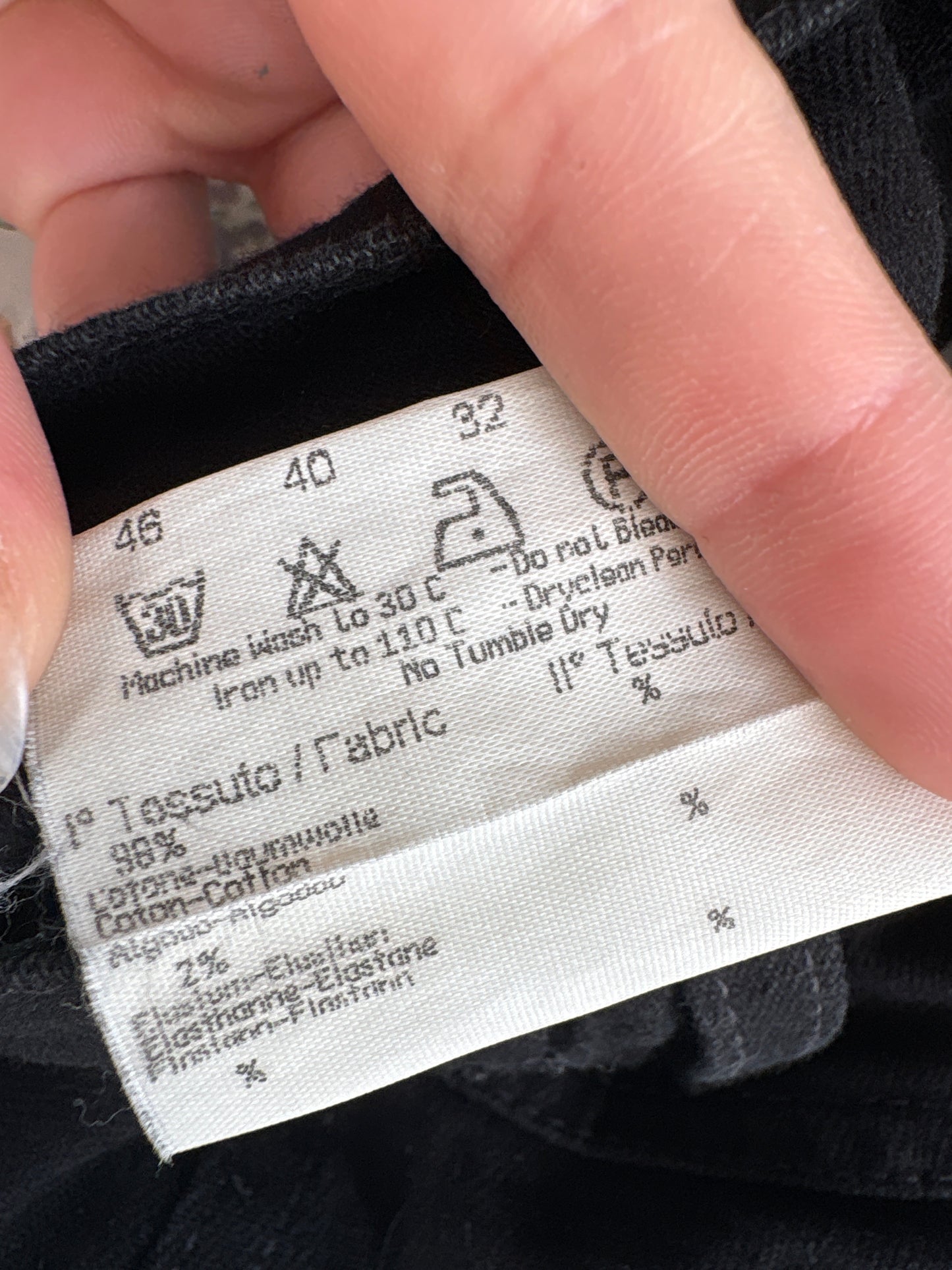 Jeans vintage Fendi negri cu talie înaltă elastica mom fit