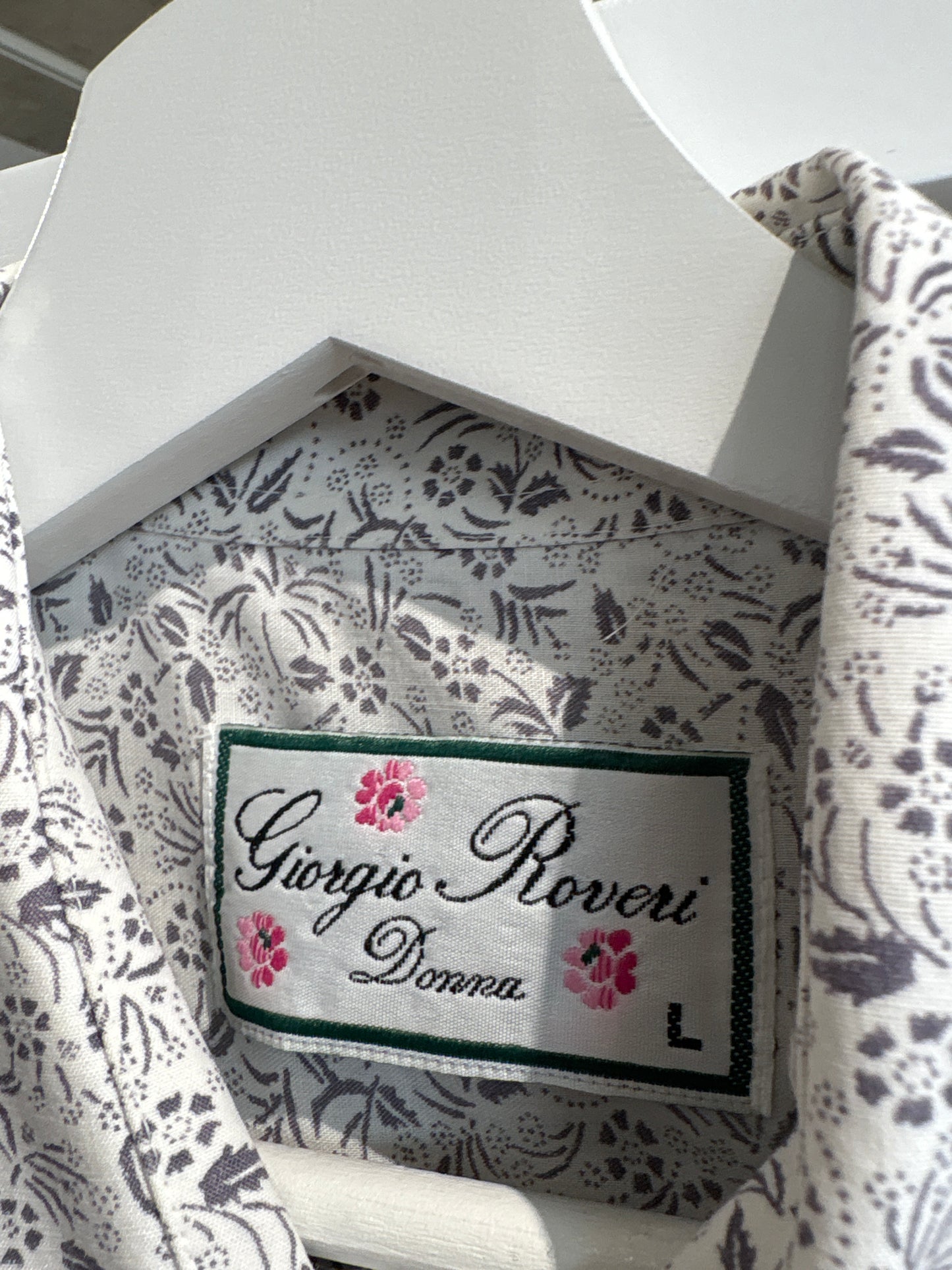 Cămașa premium italiană cu print organic din poplin plin de bumbac