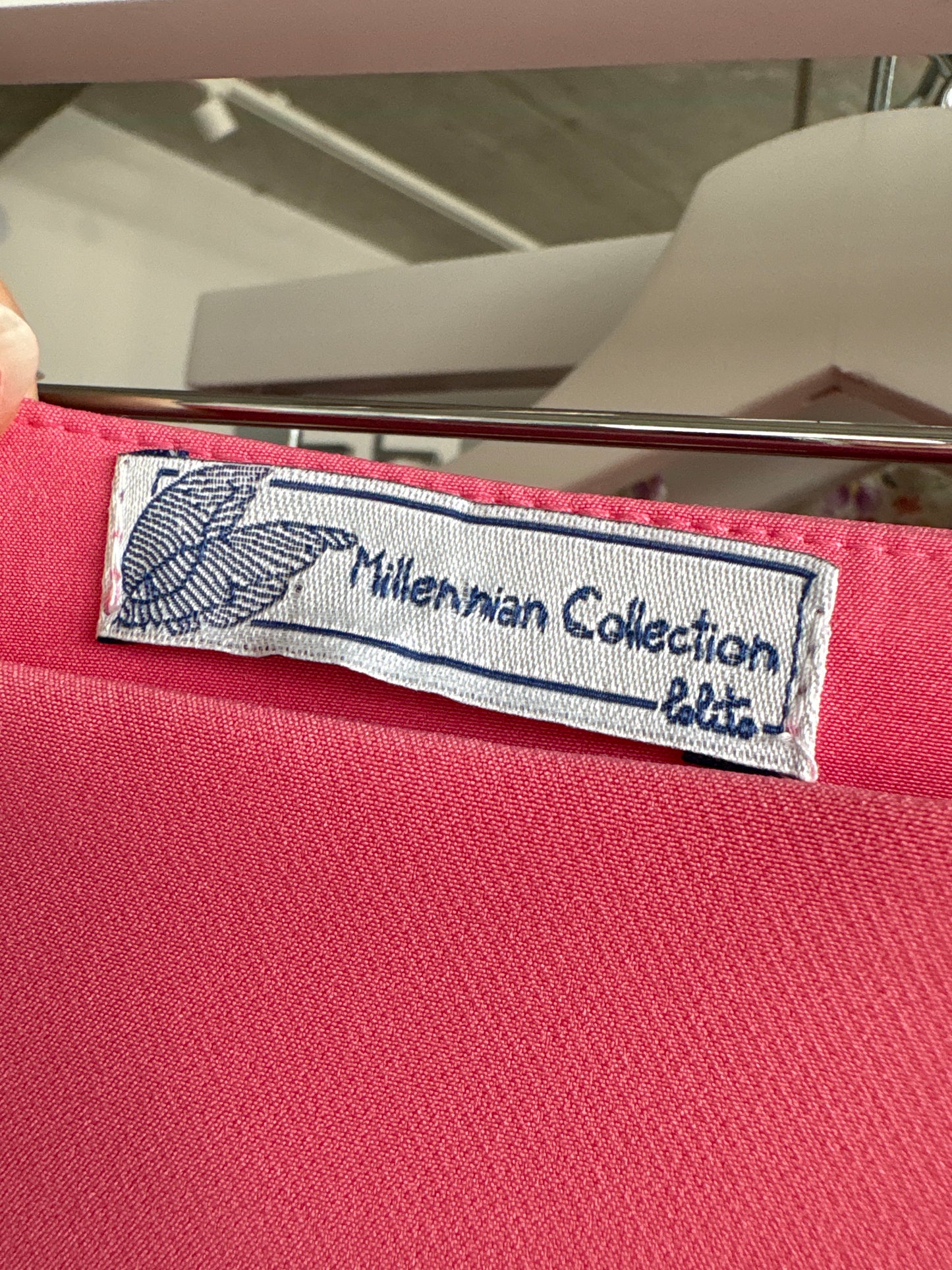 Fustă salmon pink maxi cu șliț adânc lateral modelatoare