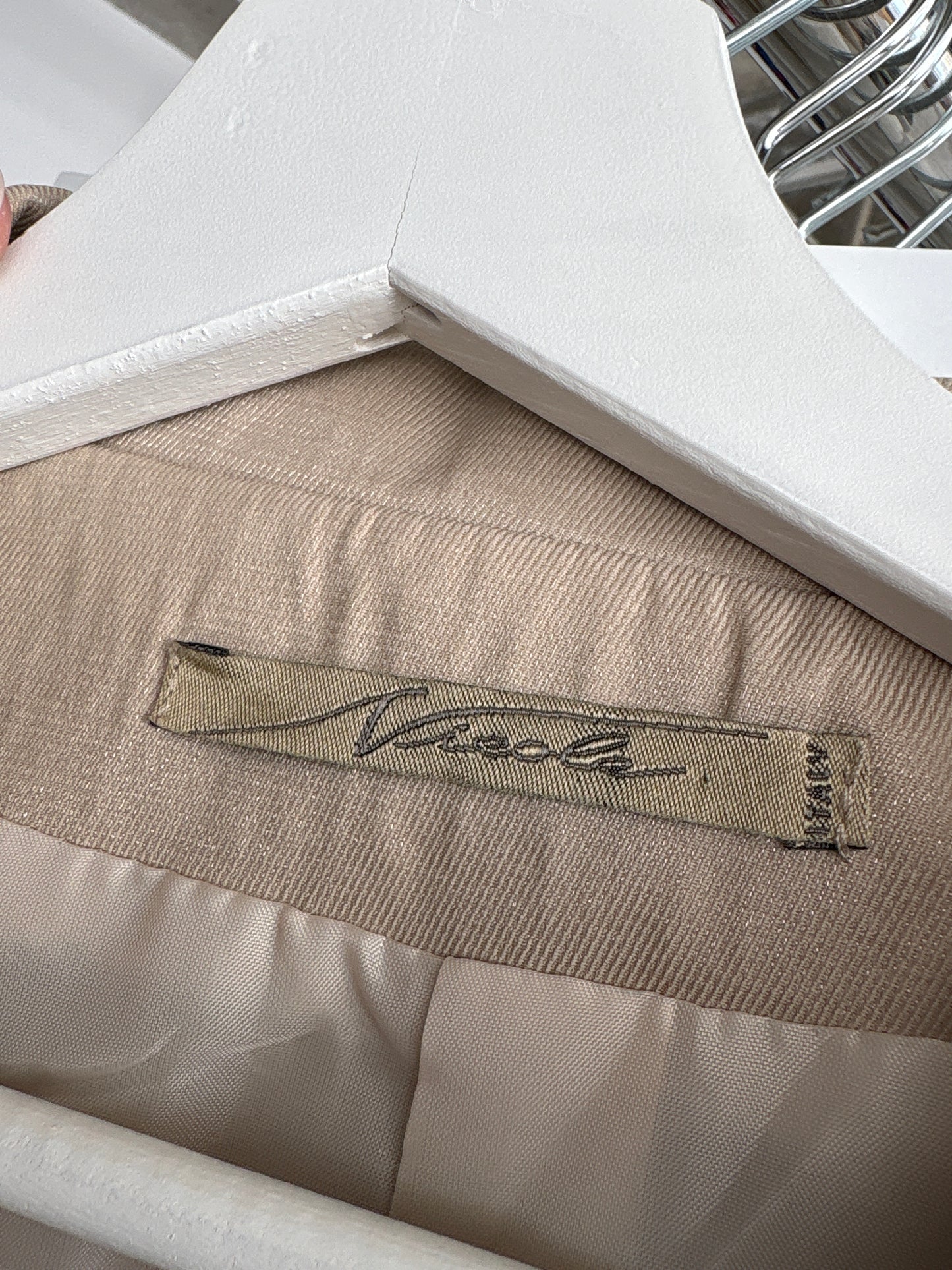 Sacou sand nude de vară din twill de bumbac ultra confort cu efect ușor perlat