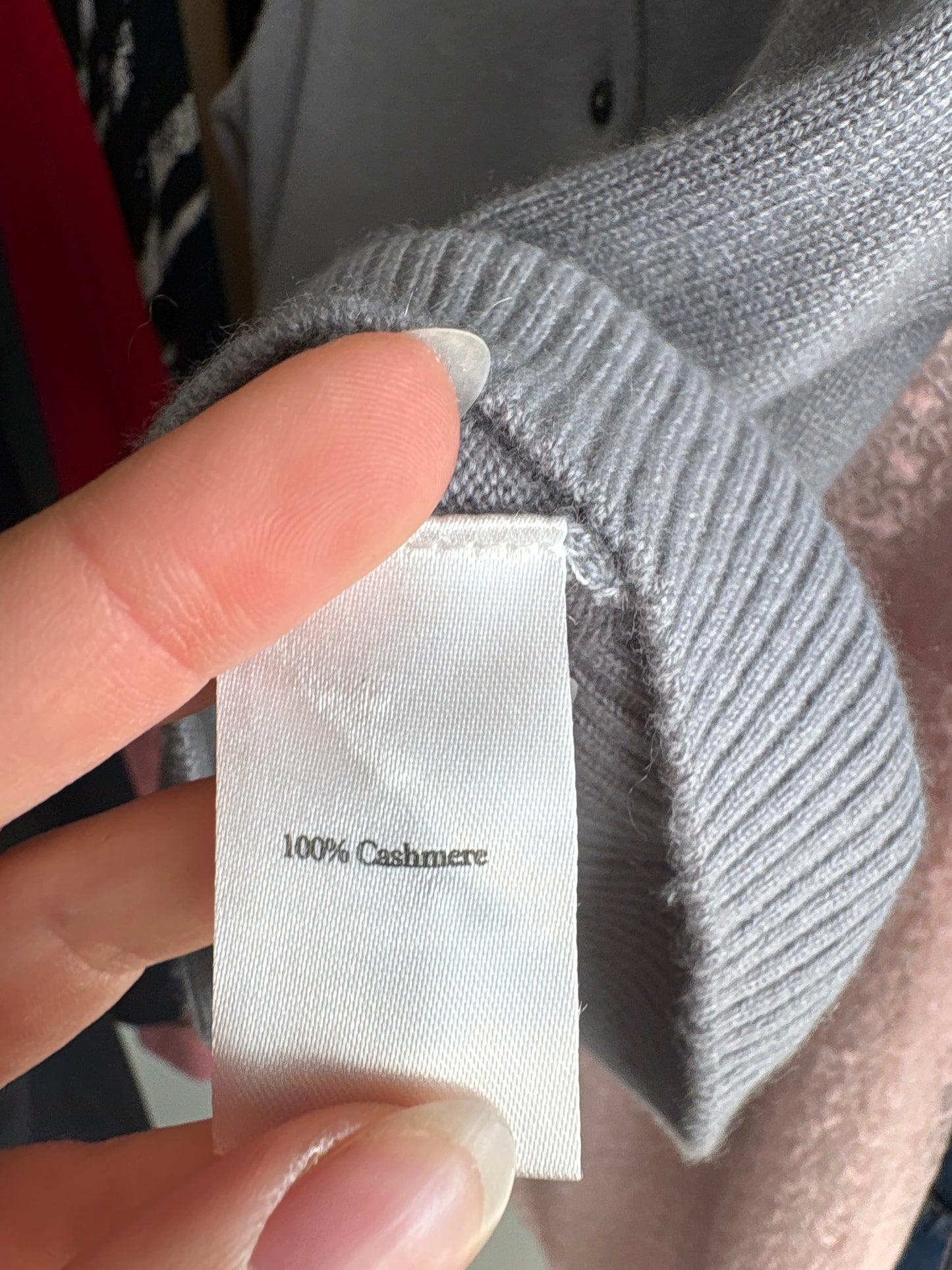 Cardigan gri superb din cașmir cu mânecă 3/4 si ușor cambra