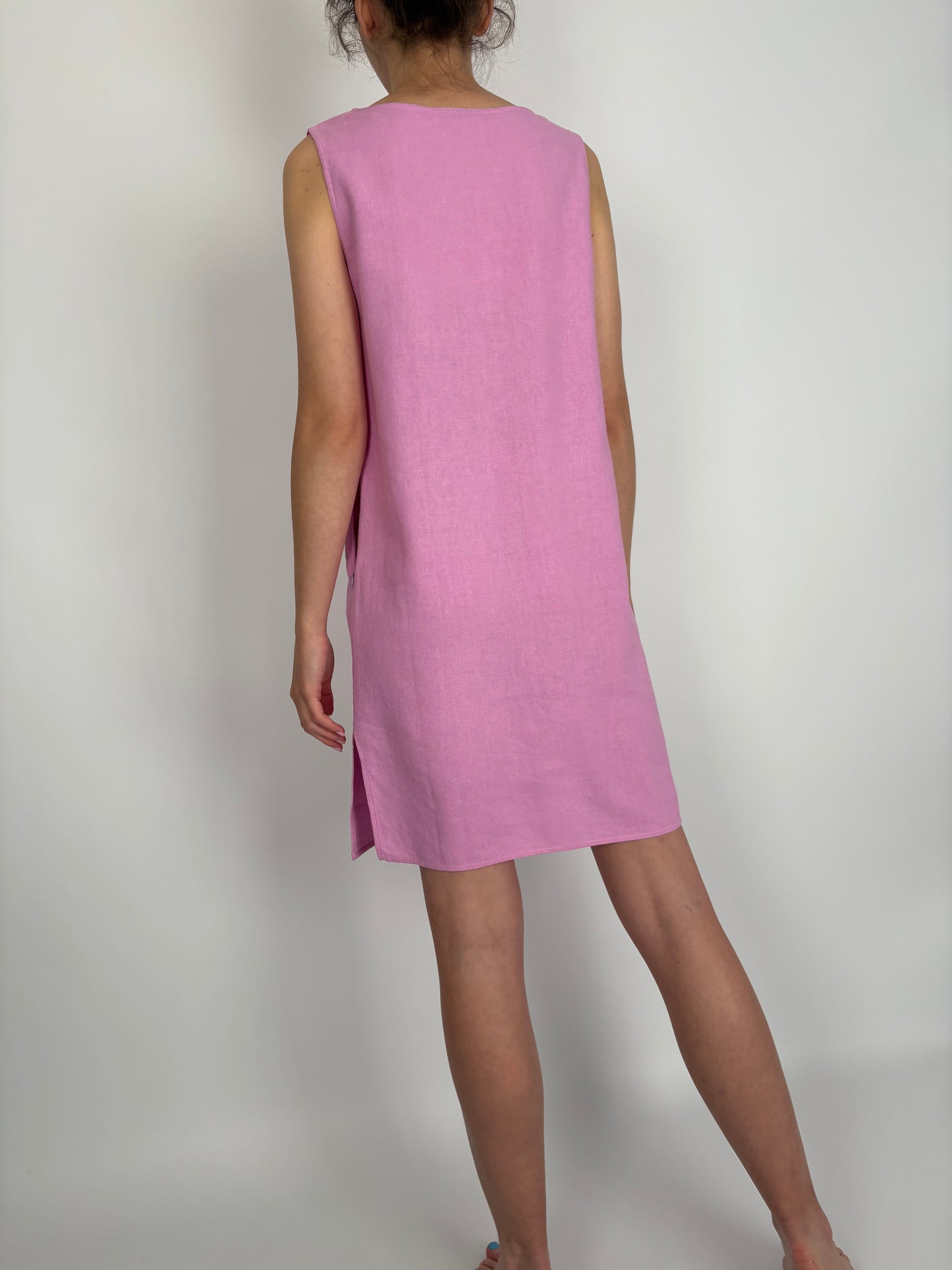 Rochie blush Pink din in in croi minimalist