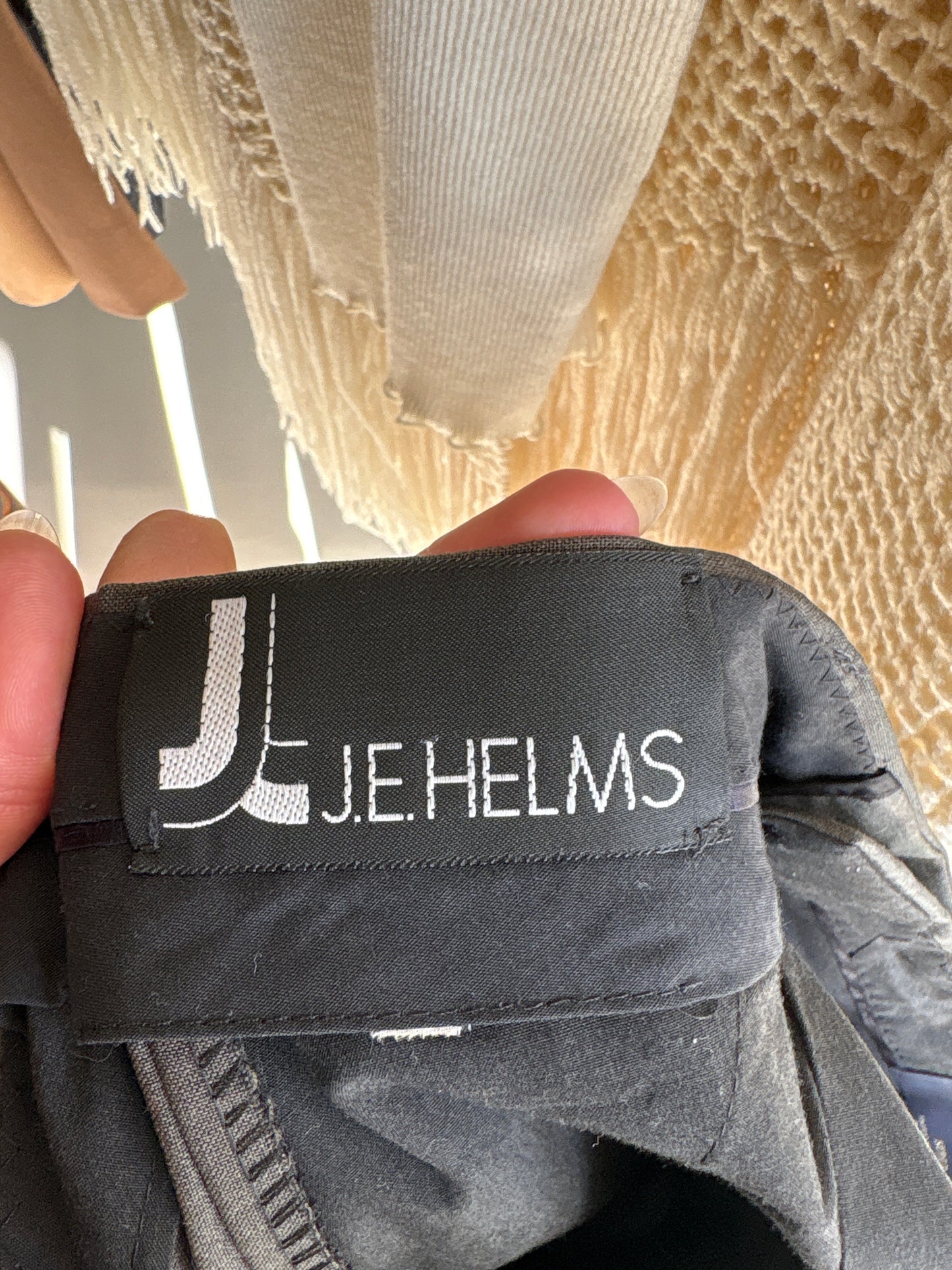 Pantaloni tall high end italienești din lana extafina super 100’s