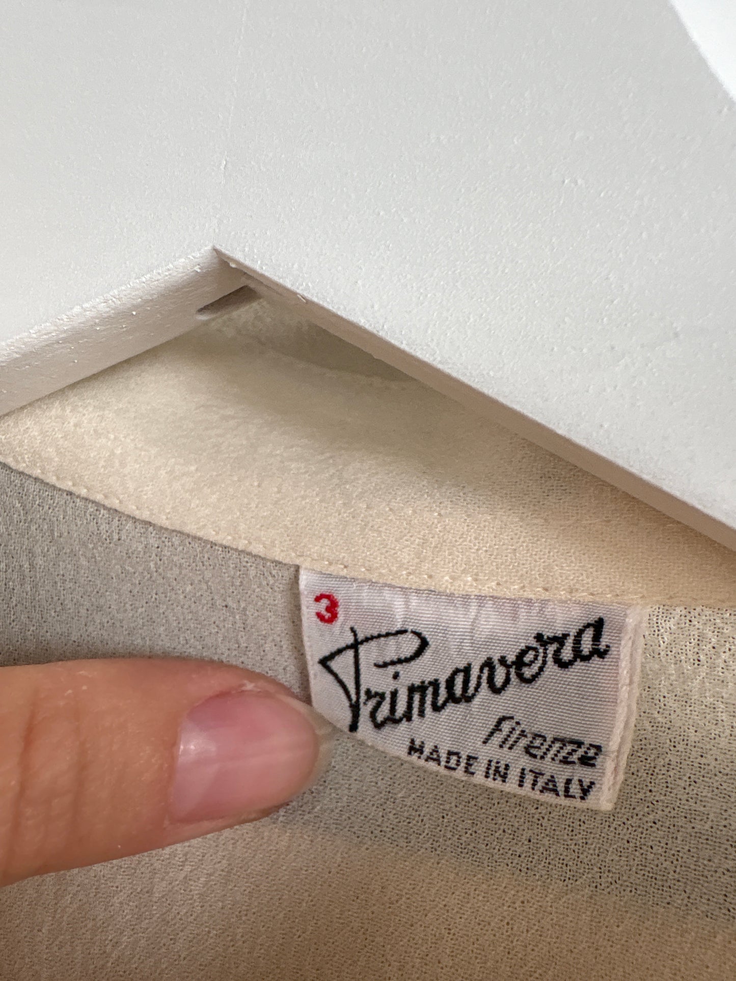 Cămașa vintage butter white italiană cu broderie delicată