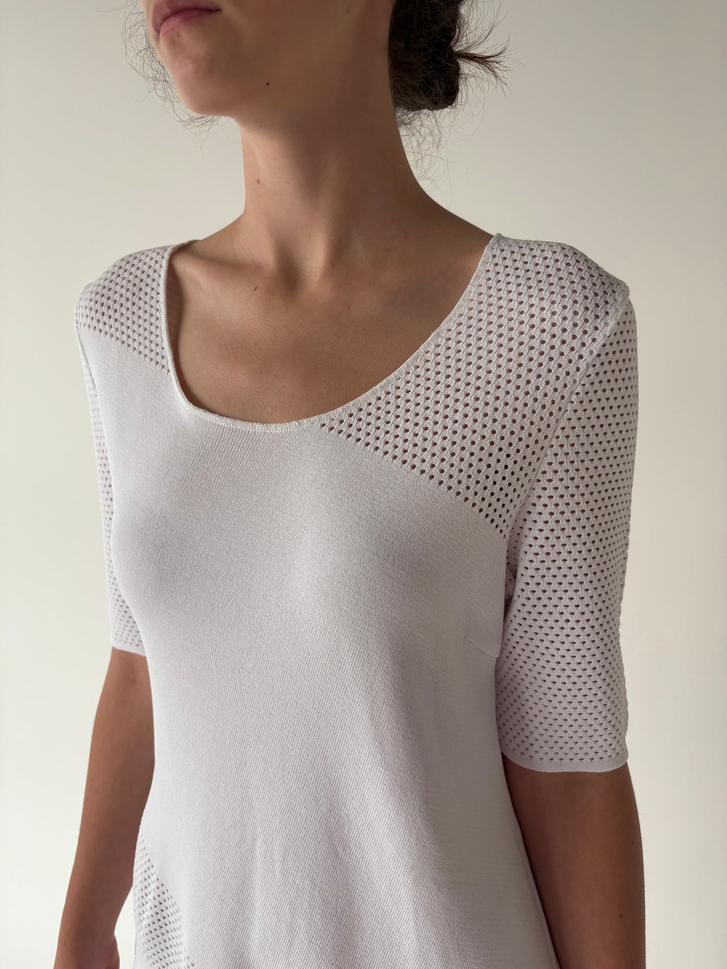 Top italian asimetric din jerse de vascoza greu