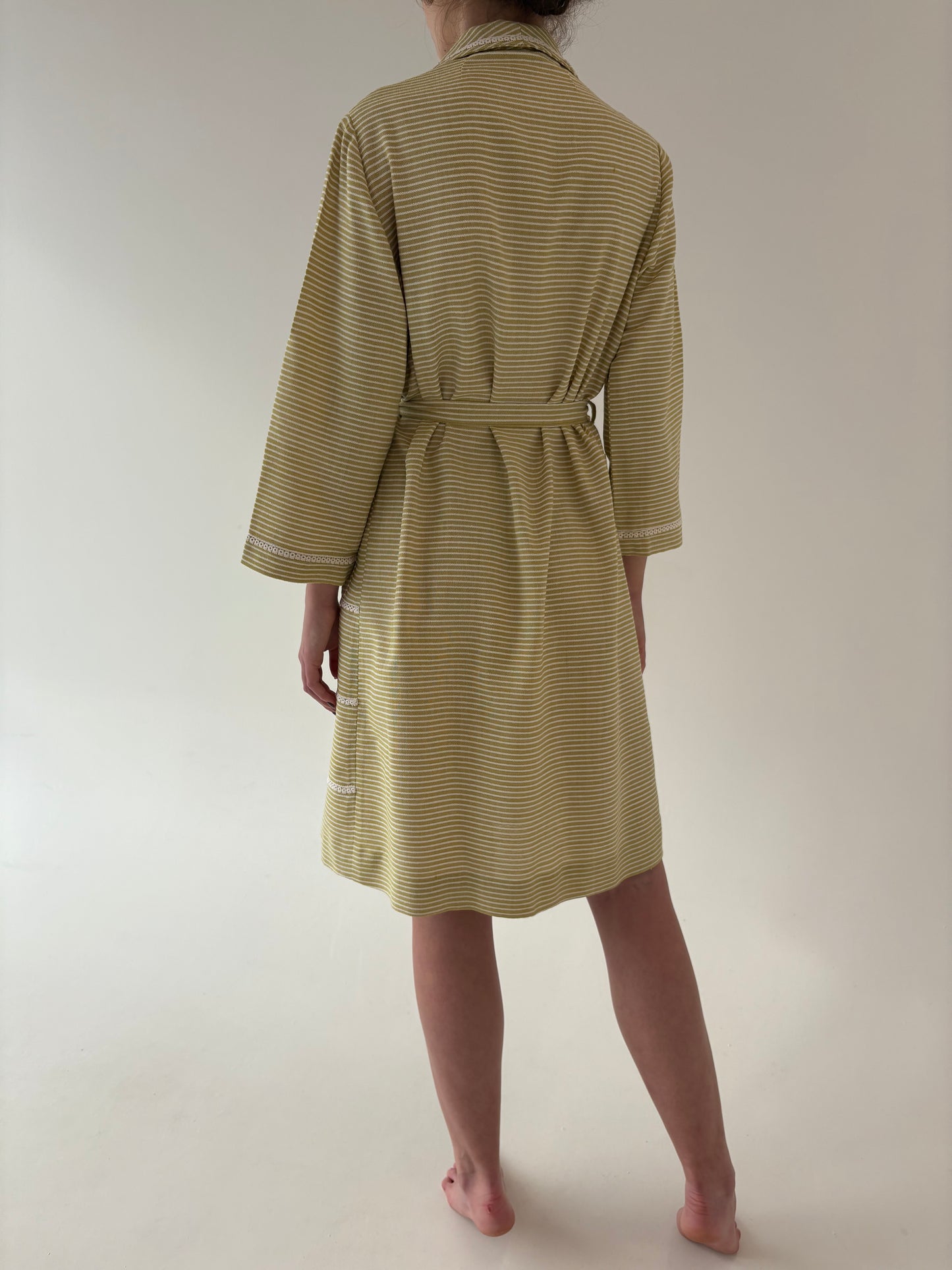Halat luxury vintage din lana extrafina