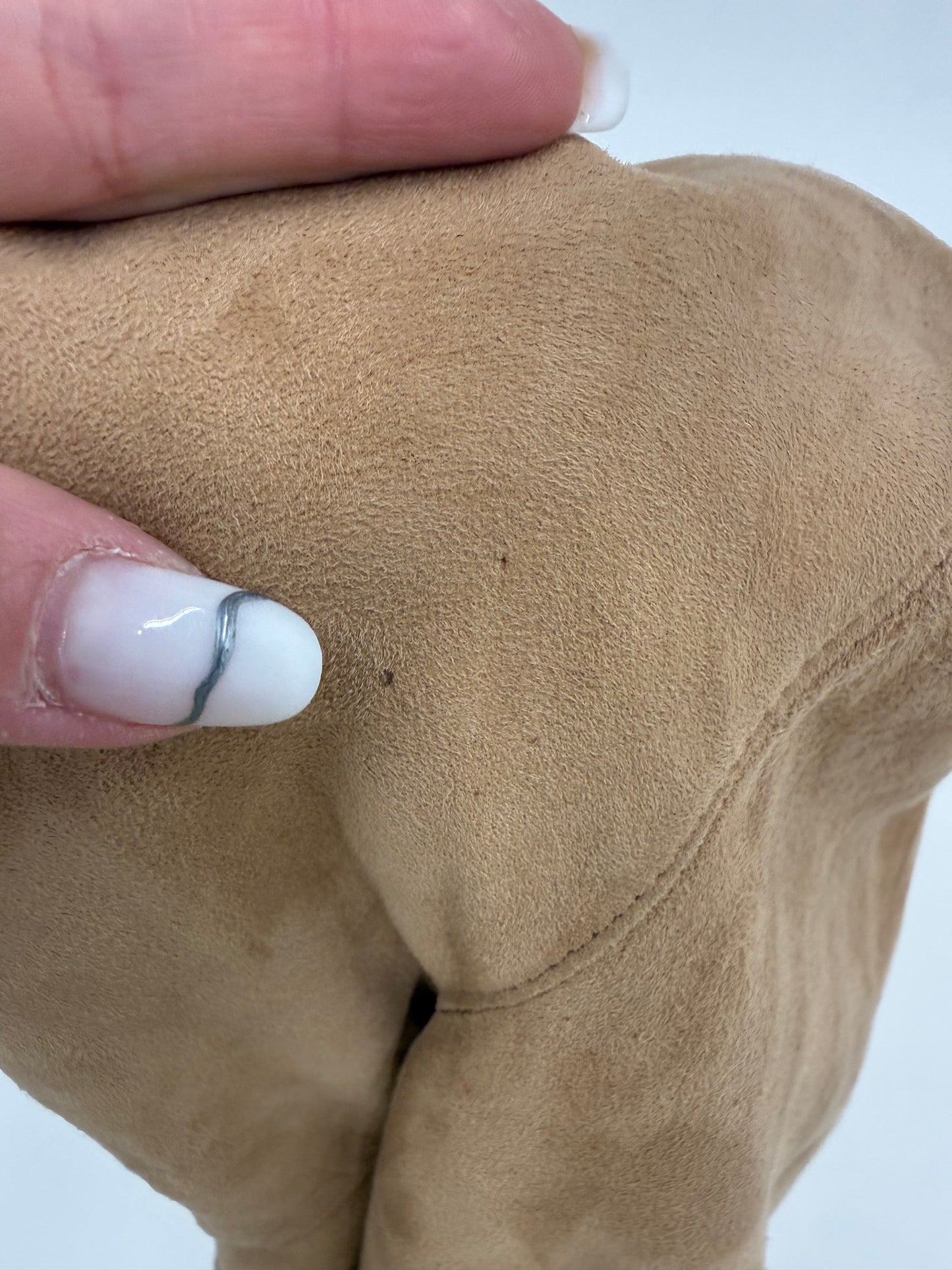 Geacă vintage bomber camel din piele extrem de moale și fină