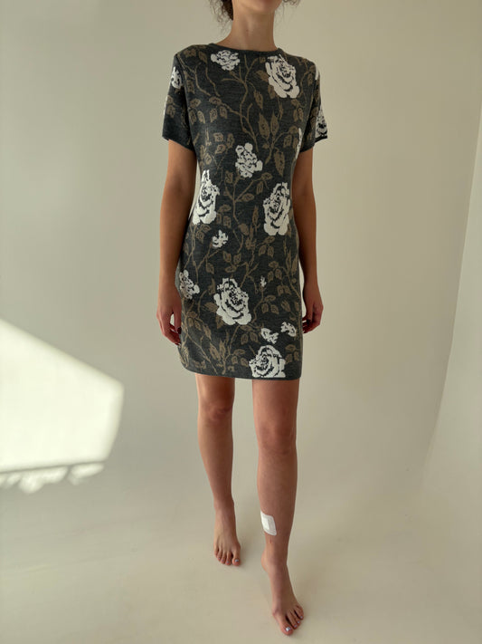 Rochie din jerse excepțional de gramaj mare din lana merino extrafina