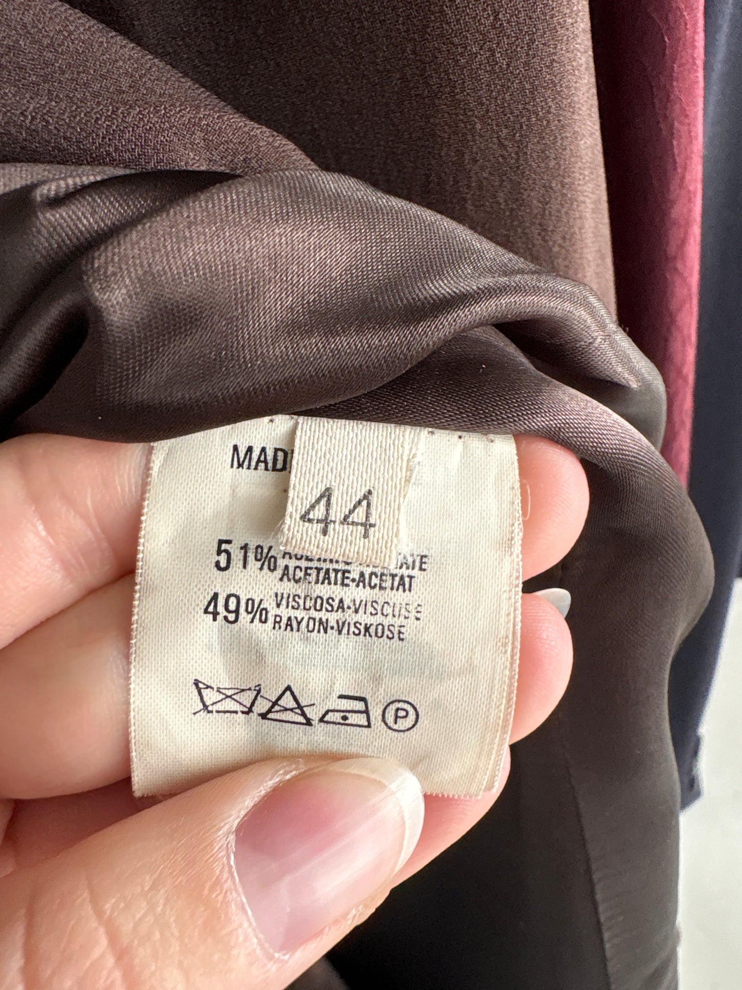 Sacou Armani ultra cambrat chocolate brown de sezon cald