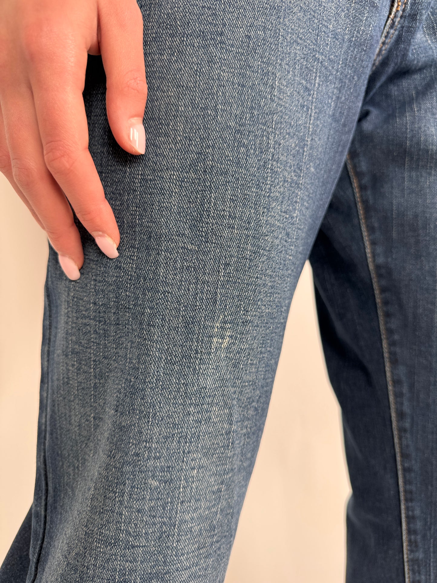 Jeanși tall vintage Calvin Klein darker wash straight leg