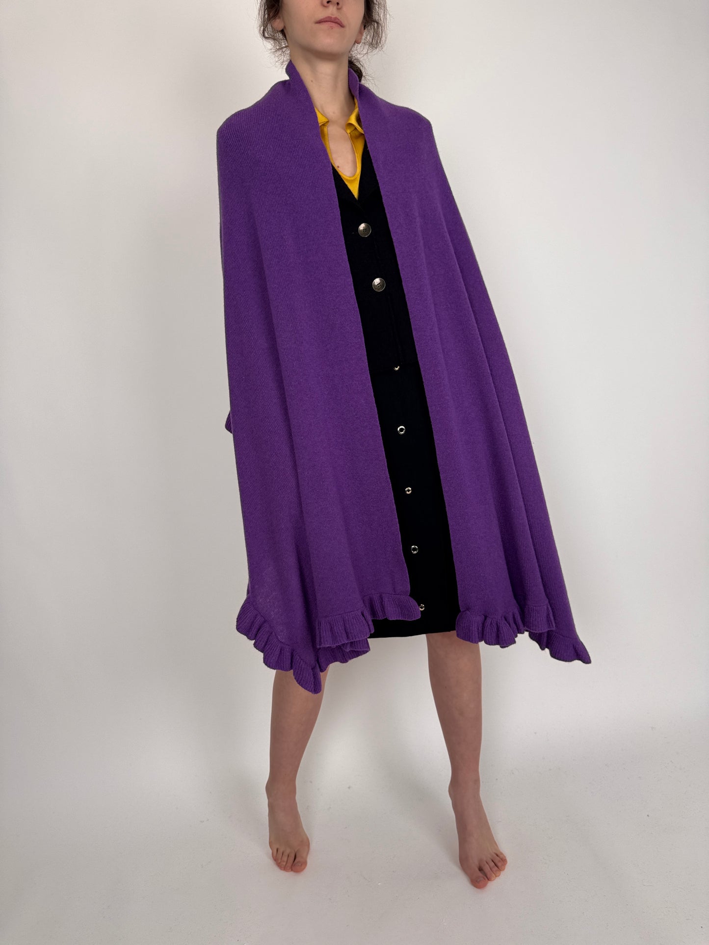 Capa true purple din lana extrafina