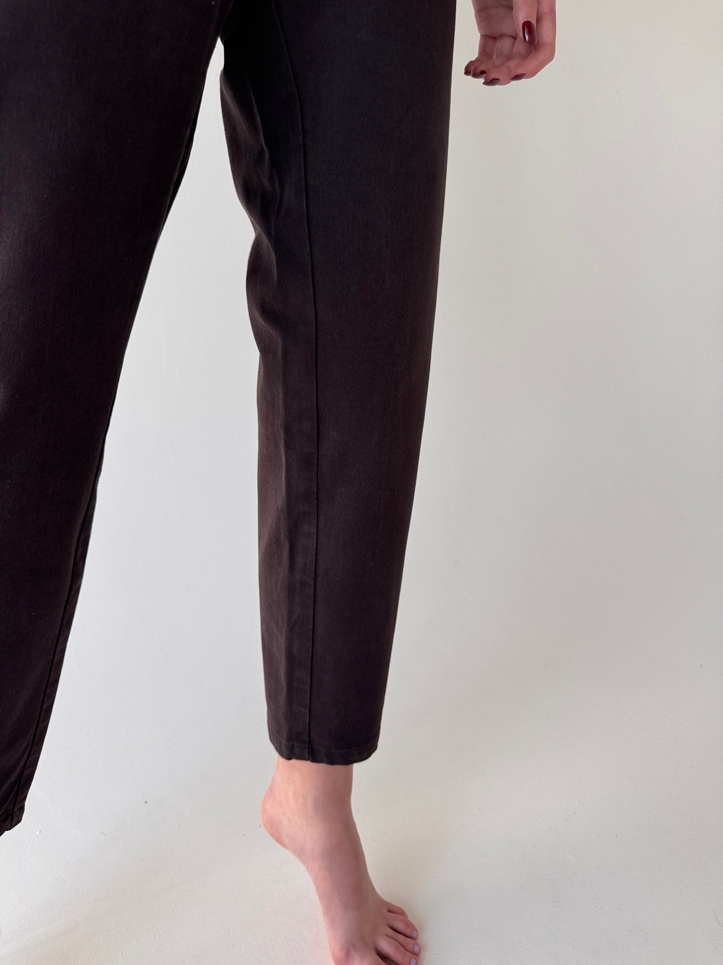 Jeans vintage premium ultra modelatori chocolate brown mom fit