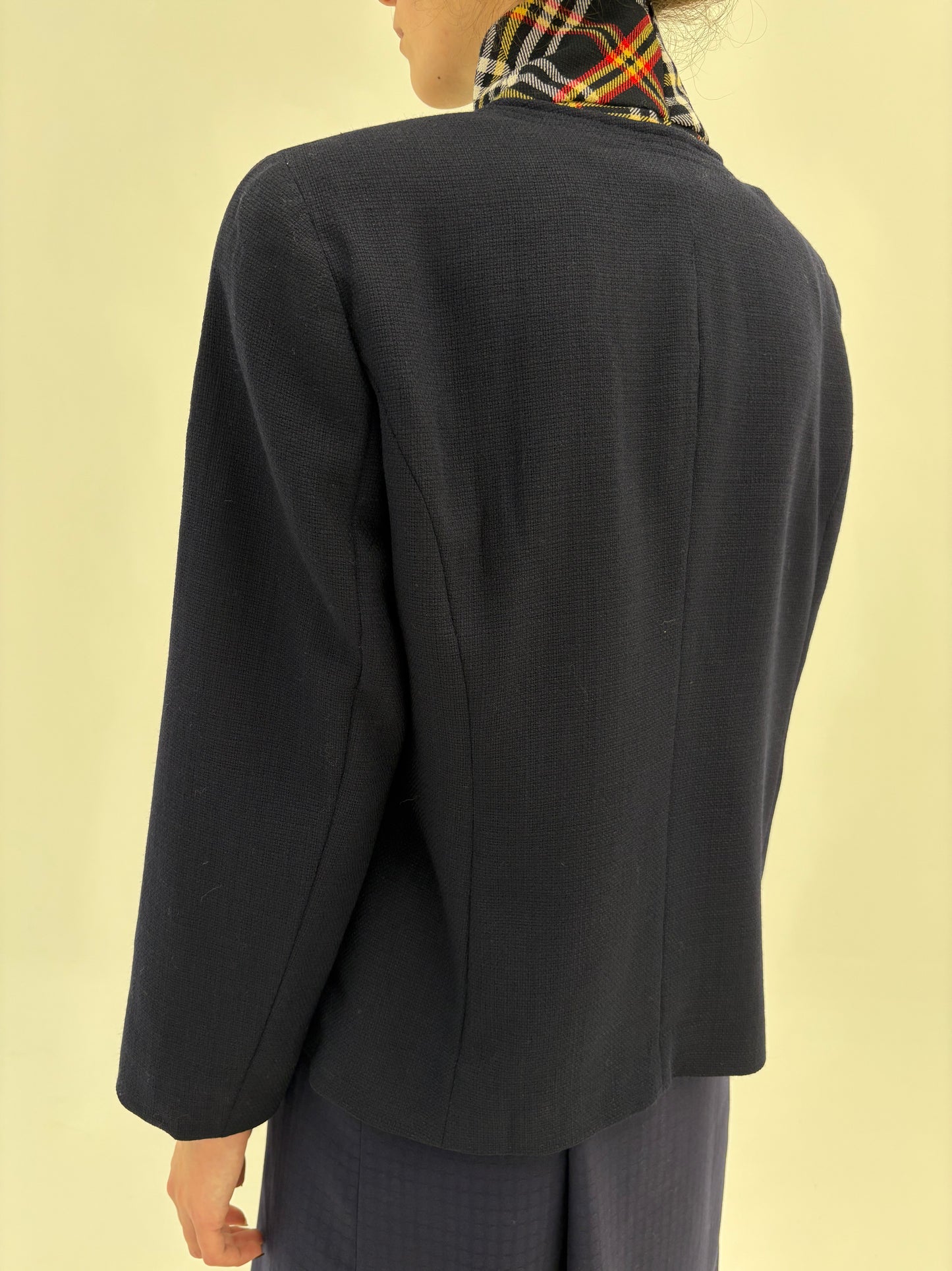 Sacou premium italian in stil Chanel din lana pura extrafina certificată