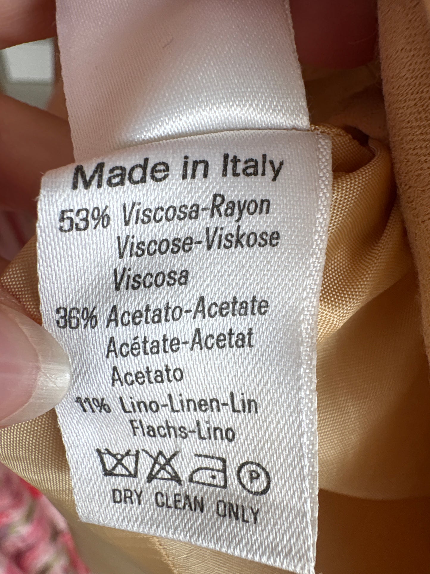 Sacou camel italian din pânză în croi cambrat cu talie reglabilă la spate