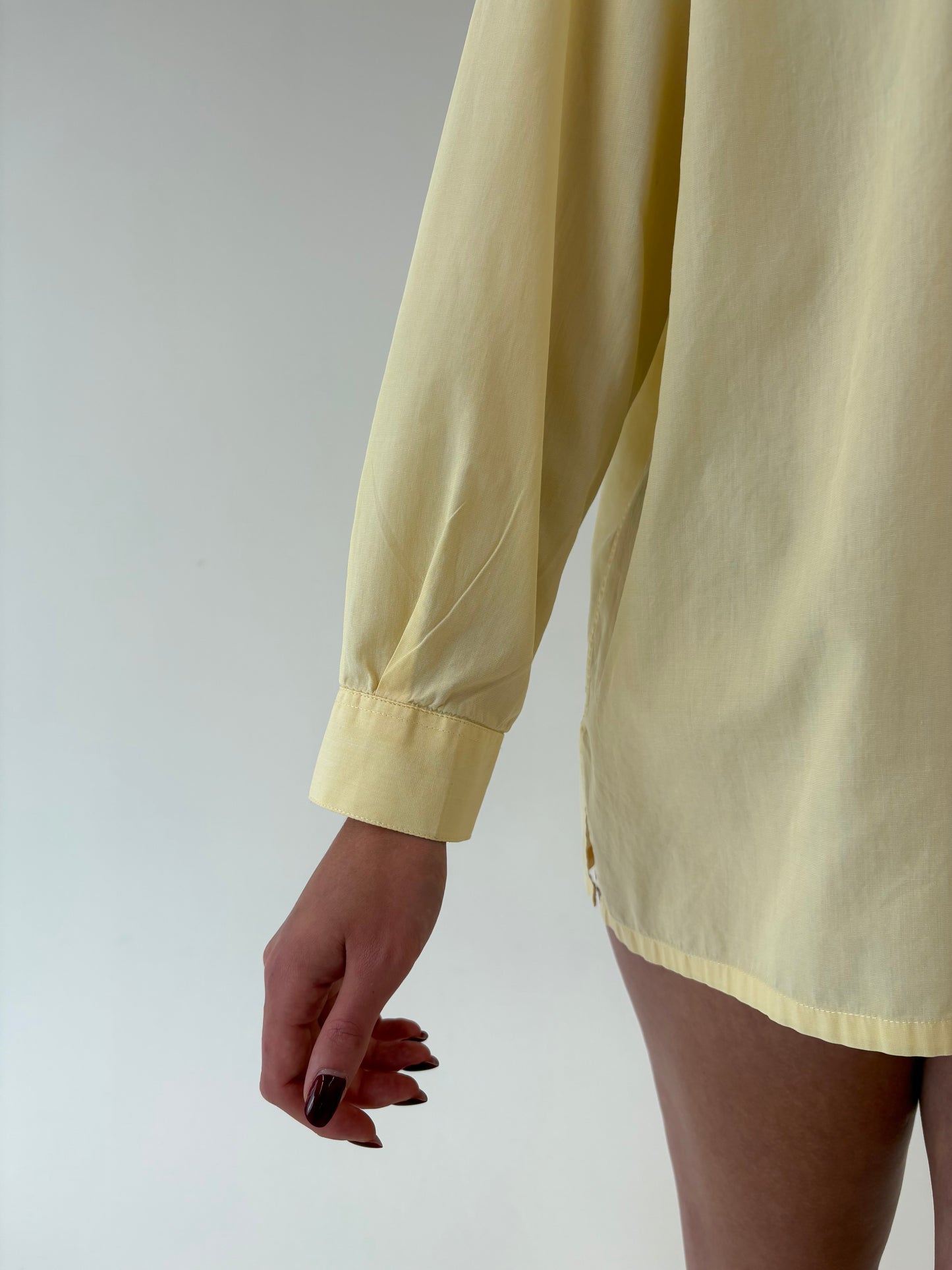Cămașa premium italiană petite butter yellow