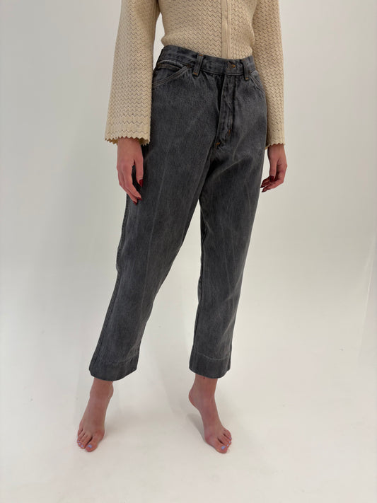 Jeans vinatge cu talie ultra înaltă mom fit