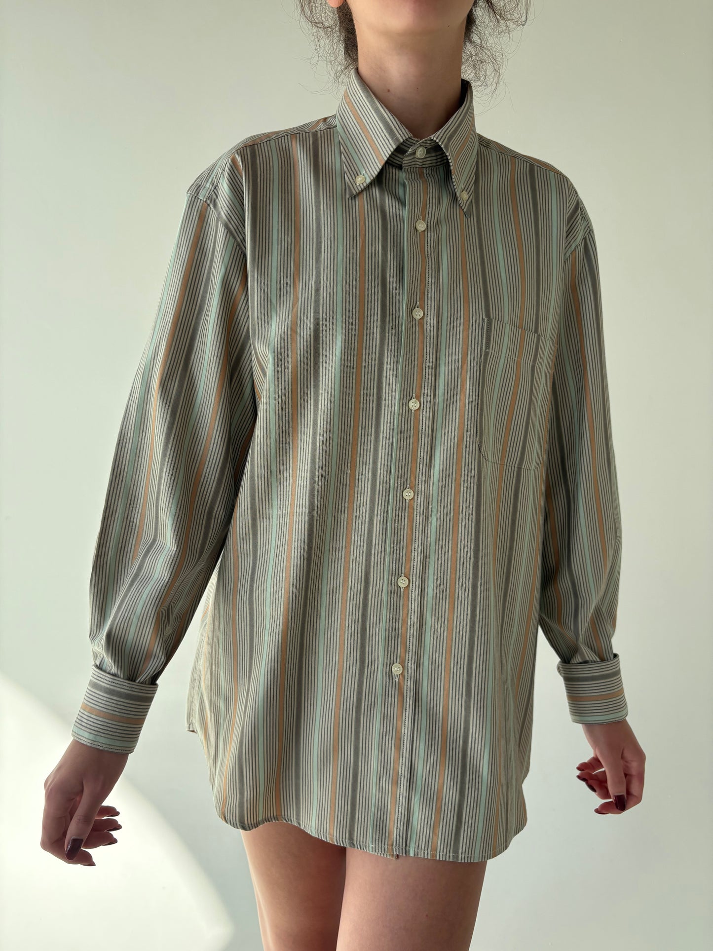 Cămașa premium italiană din poplin gros excepțional texturat de bumbac