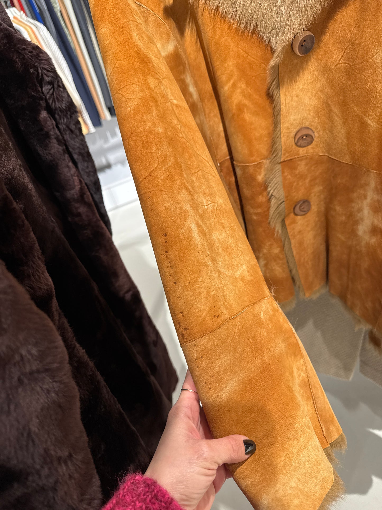 Blană naturală excepțională extrem de ușoară și călduroasă Shearling