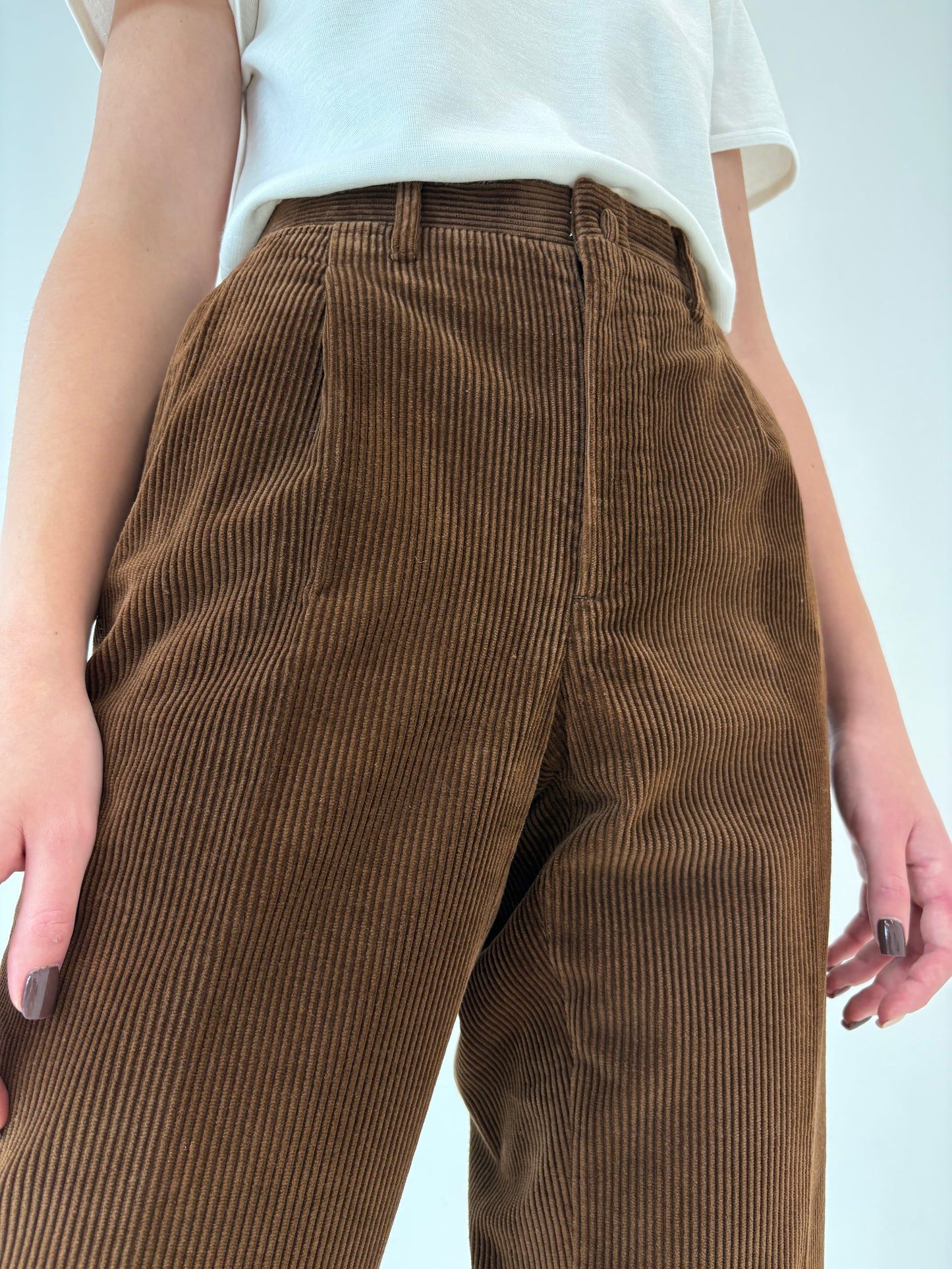Pantaloni Alta Moda ultra luxury din corduroy Zegna