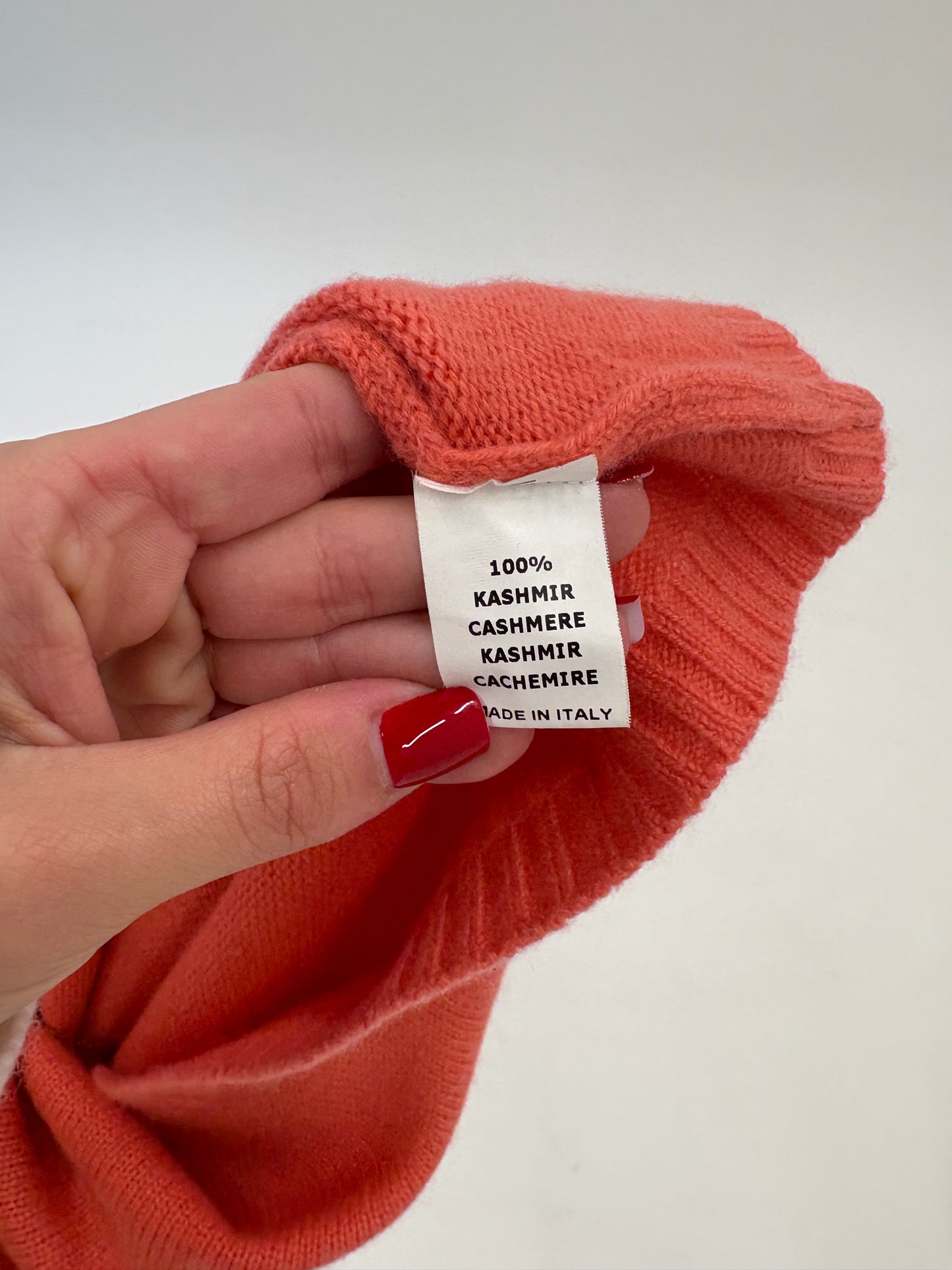 Maleta tall din cașmir multiply super gros salmon Pink
