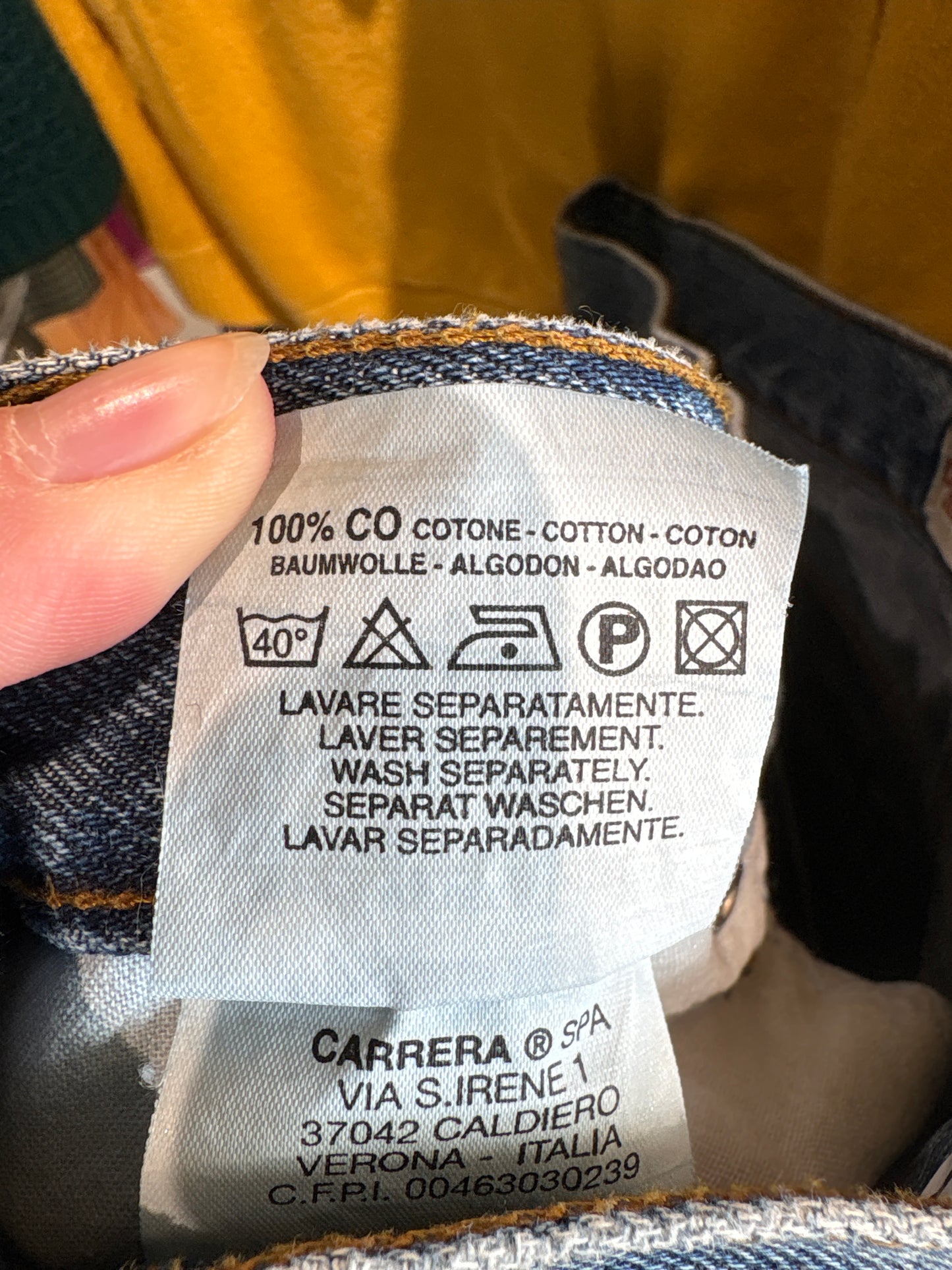 Jeans premium vintage italienești classic wash straight leg