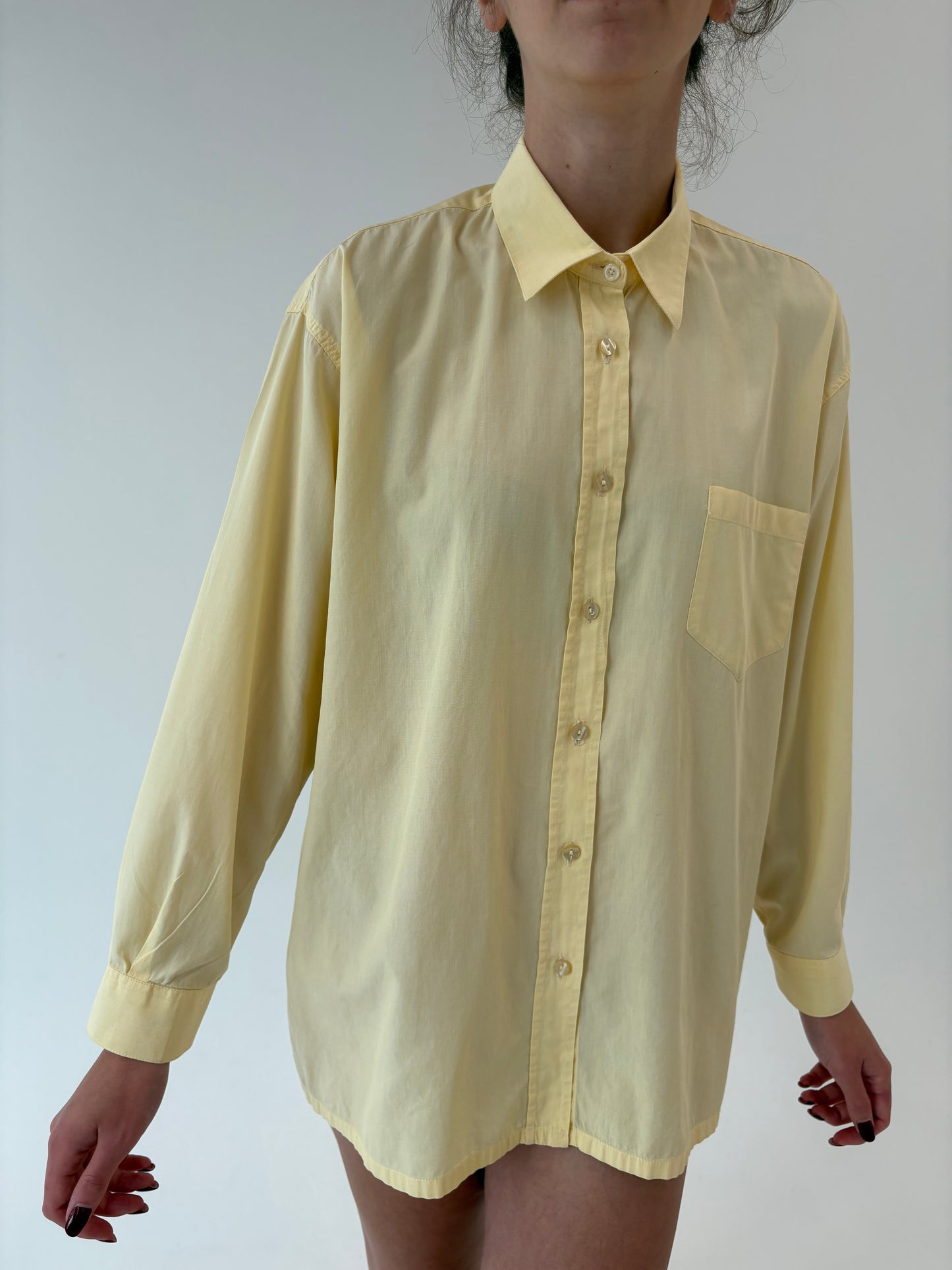 Cămașa premium italiană petite butter yellow