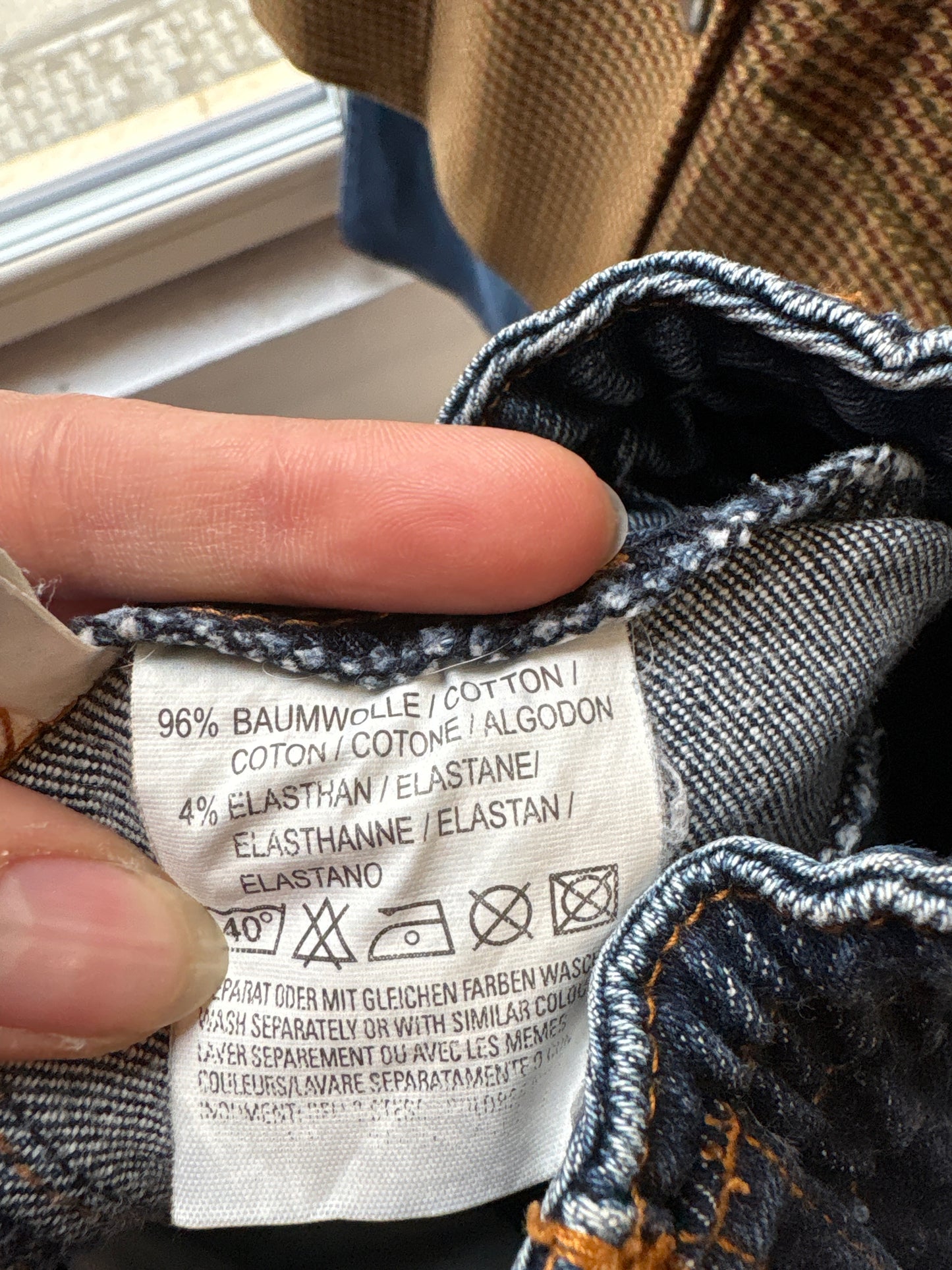 Jeans vintage tall paperbag waist classic wash modelator mom fit