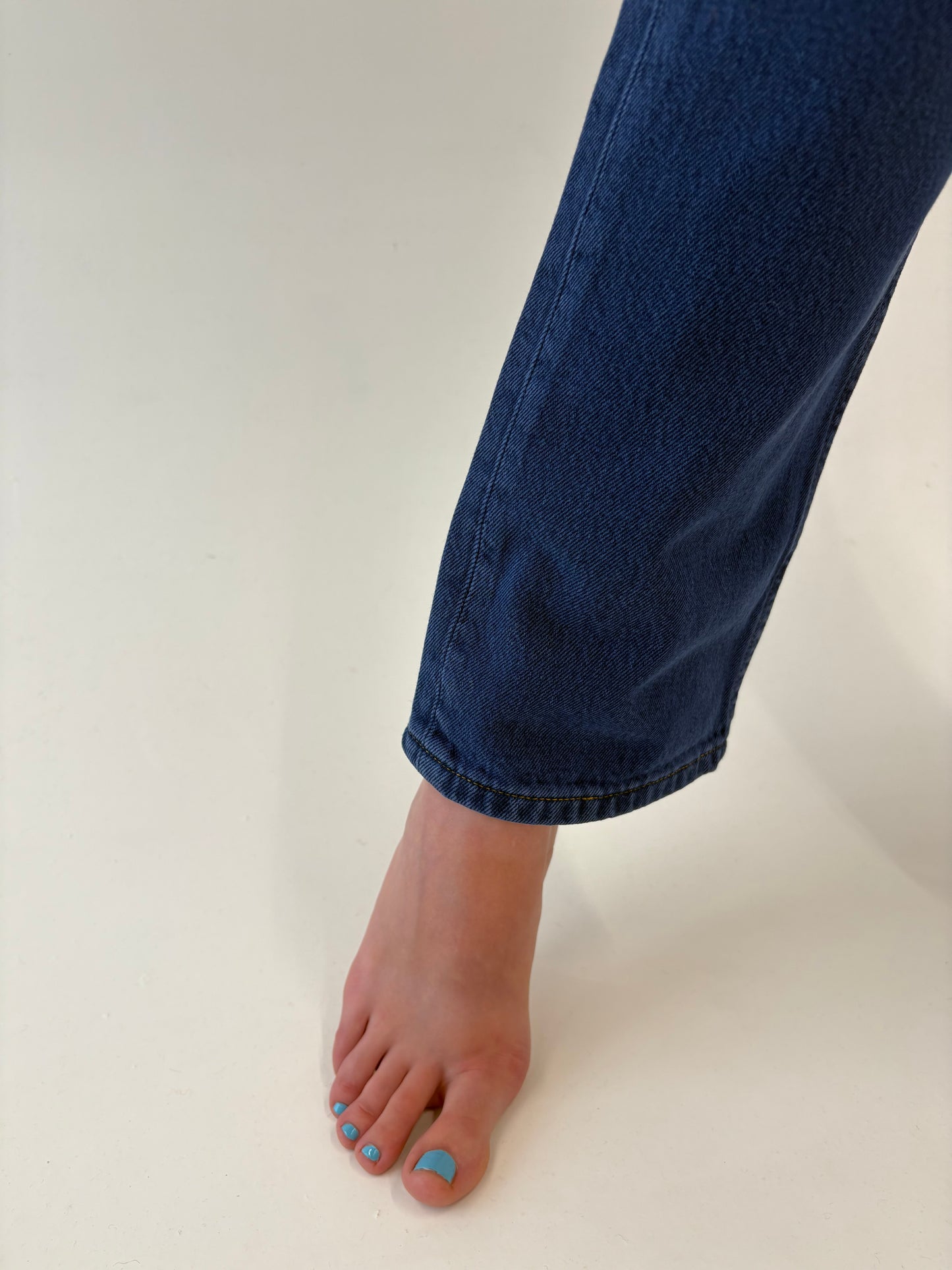 Jeans vintage Levi’s 501 tall indigo wash din jeans gros