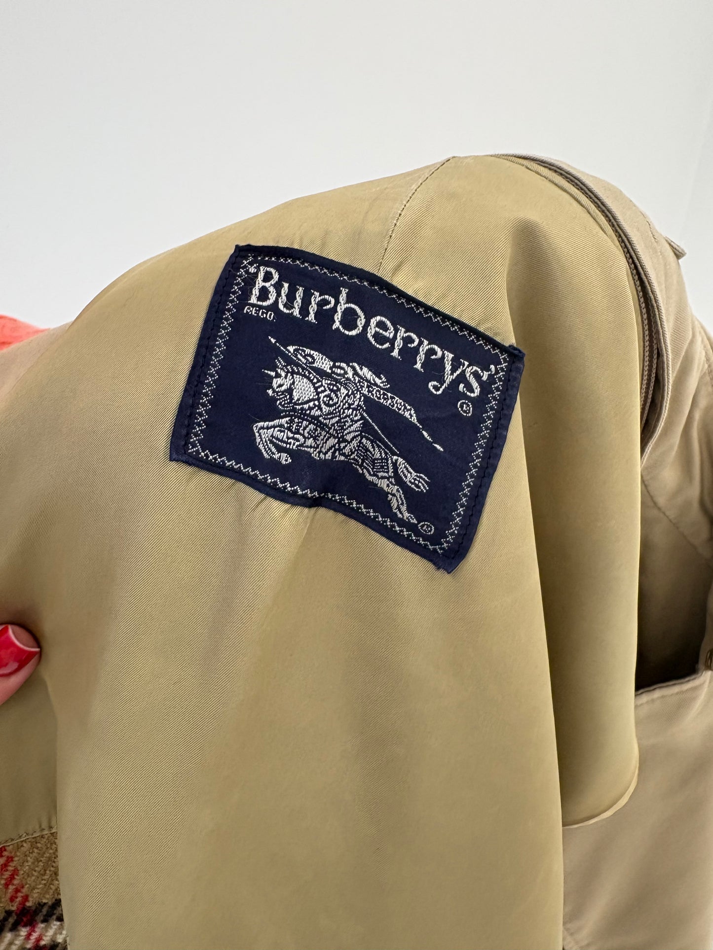 Trench vintage Burberry high end cu liner de lana detașabil inclus